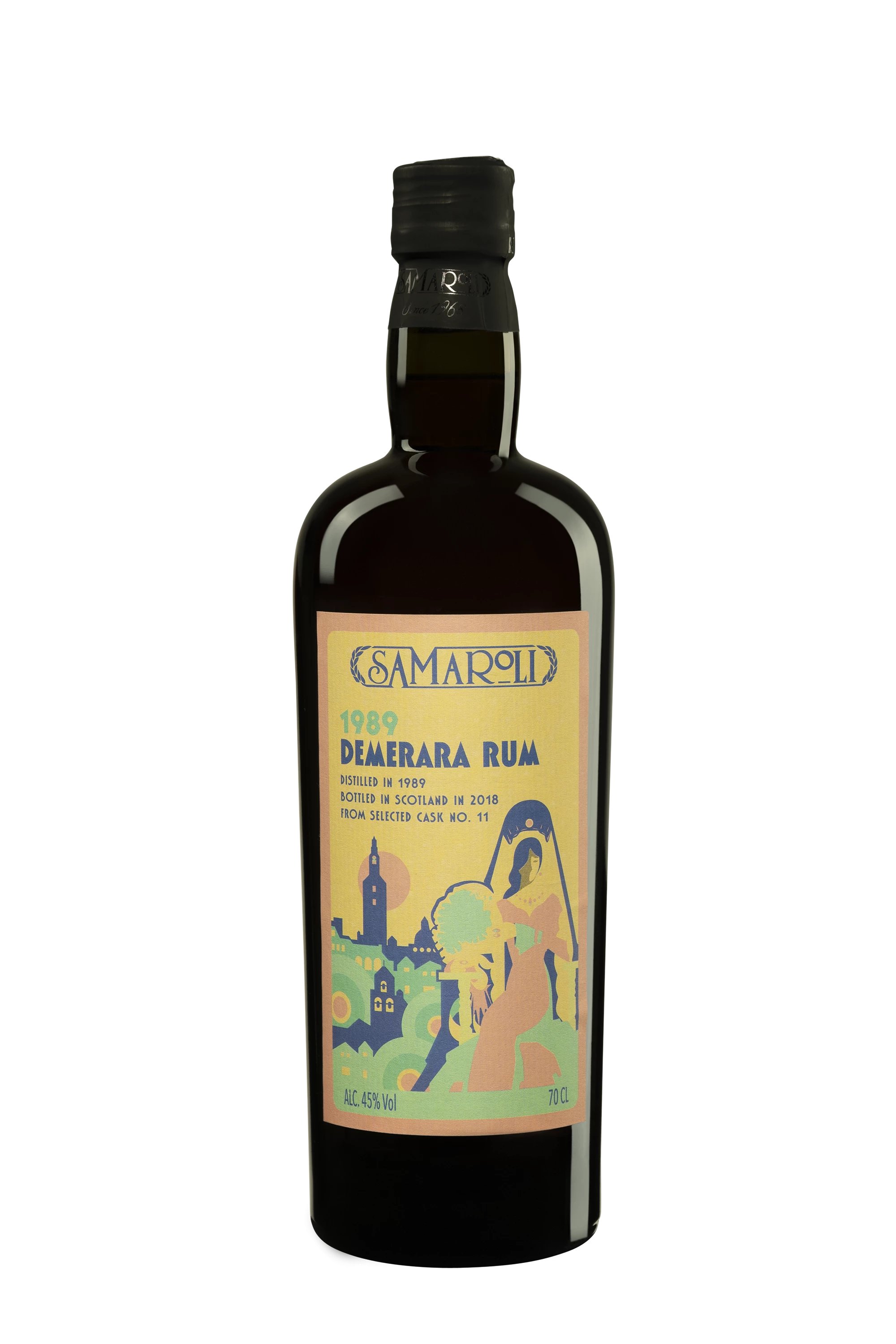 Samaroli - Molasses British Guyana Rhum "Demerara Cask 11 - Edition 2018" Brun 1989 45°, 70cl