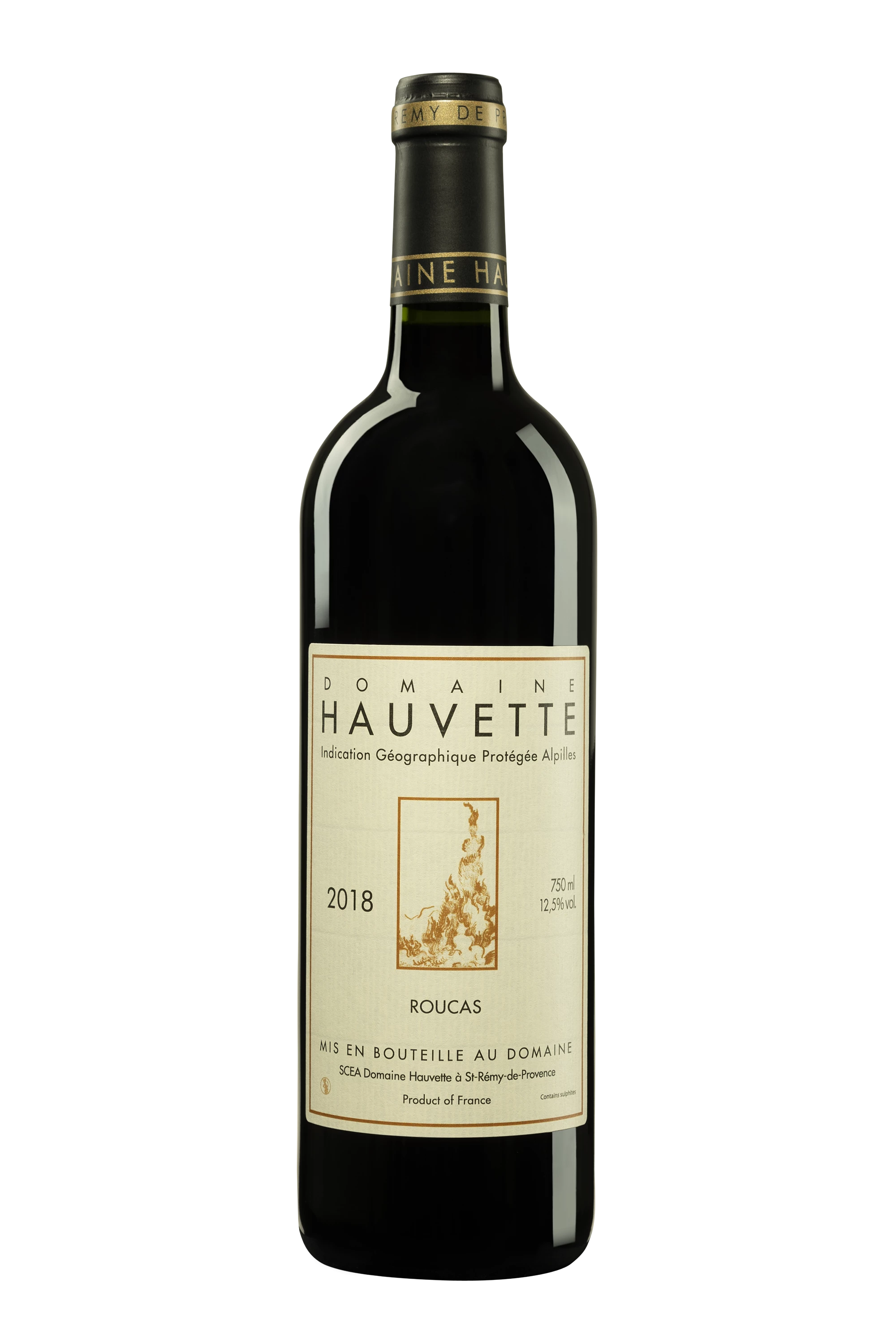 Domaine Hauvette - Vin de Pays des Alpilles "Roucas" Rouge 2018, 75cl