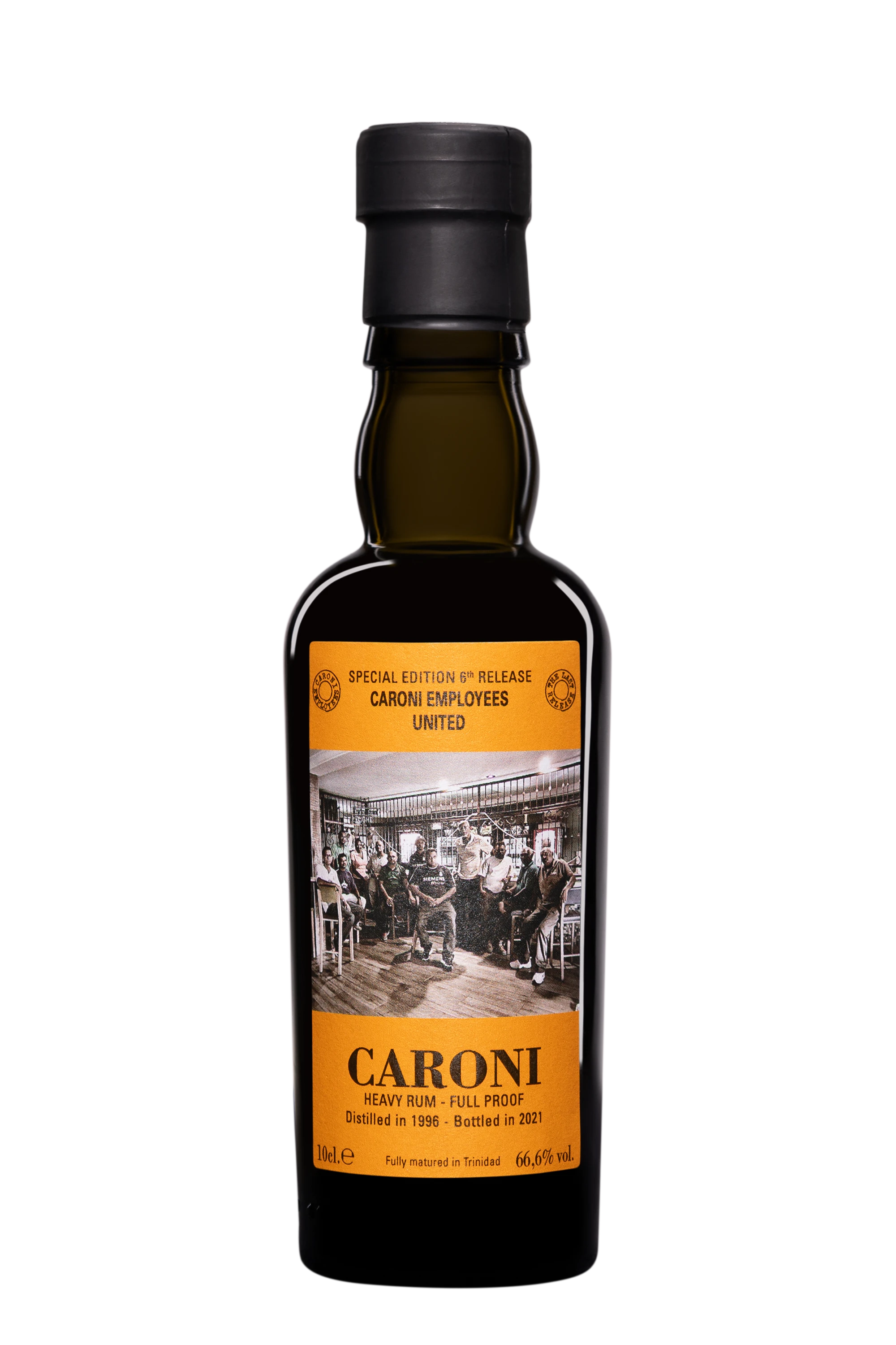 Vélier - Molasses Trinidadian Rhum "25 Ans Caroni - Caroni Employees United 6th Release - Release 2021" Brun 1996 66.6° Giftbox, 10cl