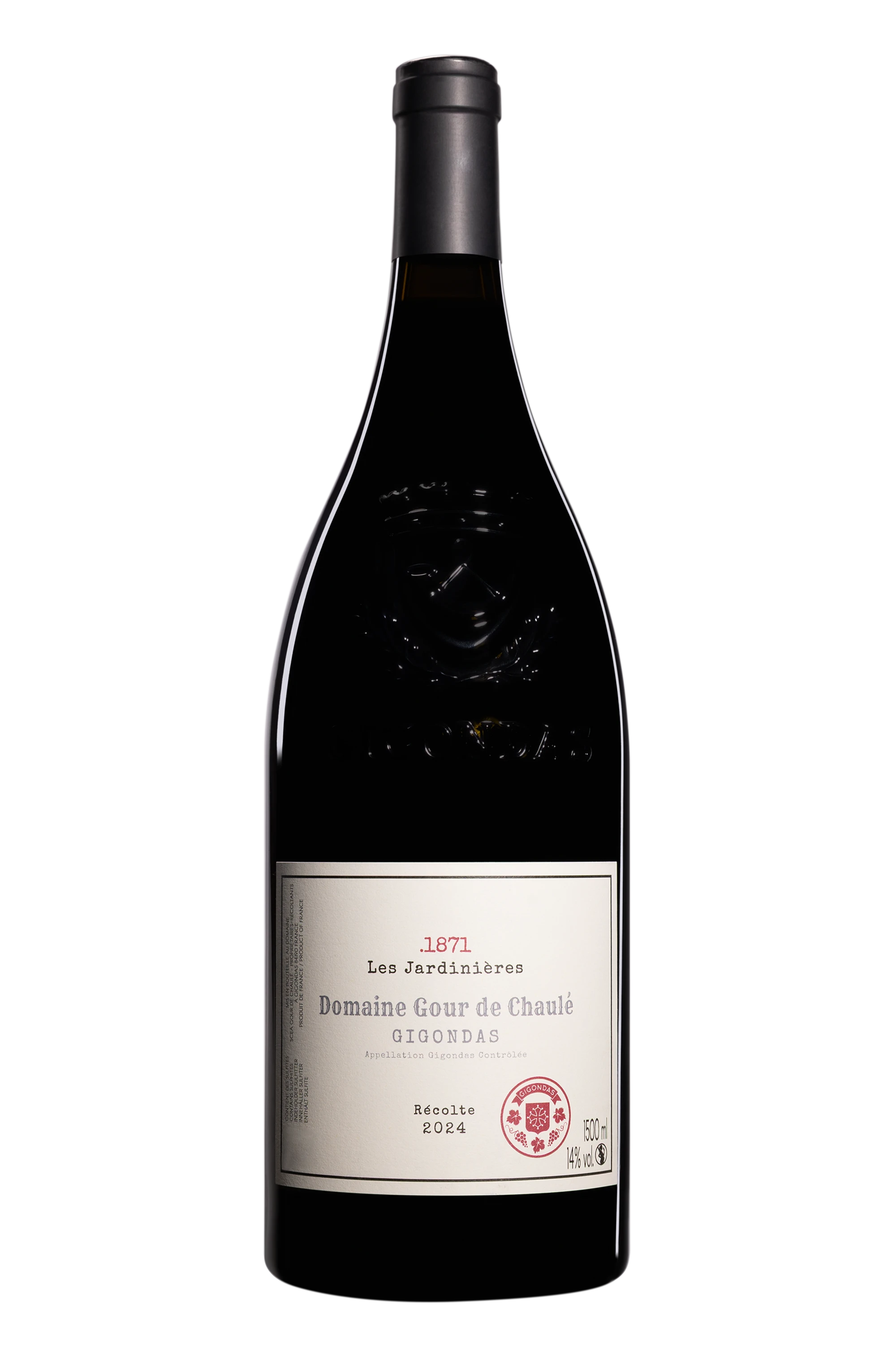 Domaine Gour de Chaulé - Gigondas "Les Jardinières .1871" Rouge 2024 14°, 150cl