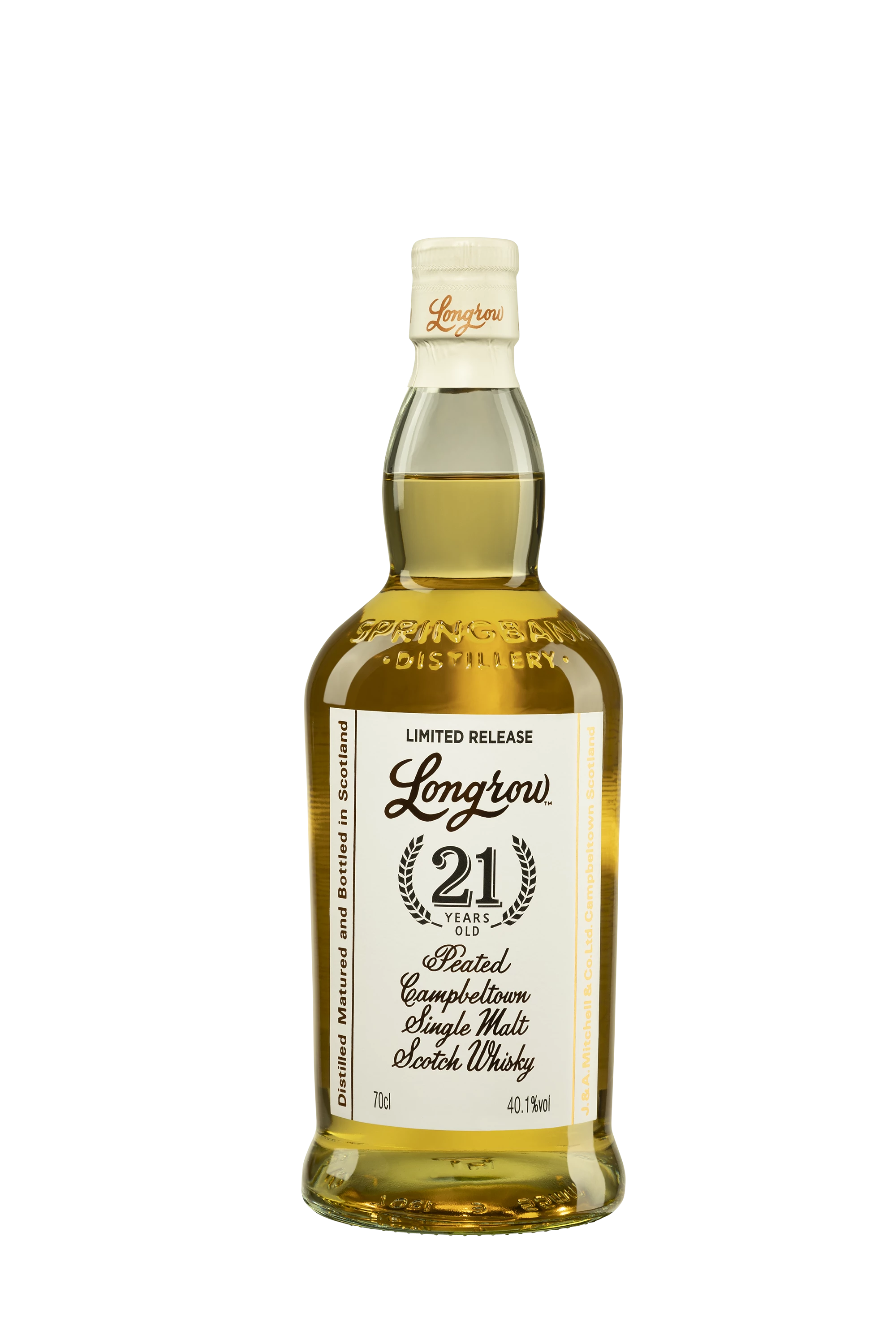 Springbank - Single Malt Scotch Whisky "21 Ans Longrow - Single Cask Rum" 40.1° Giftbox, 70cl