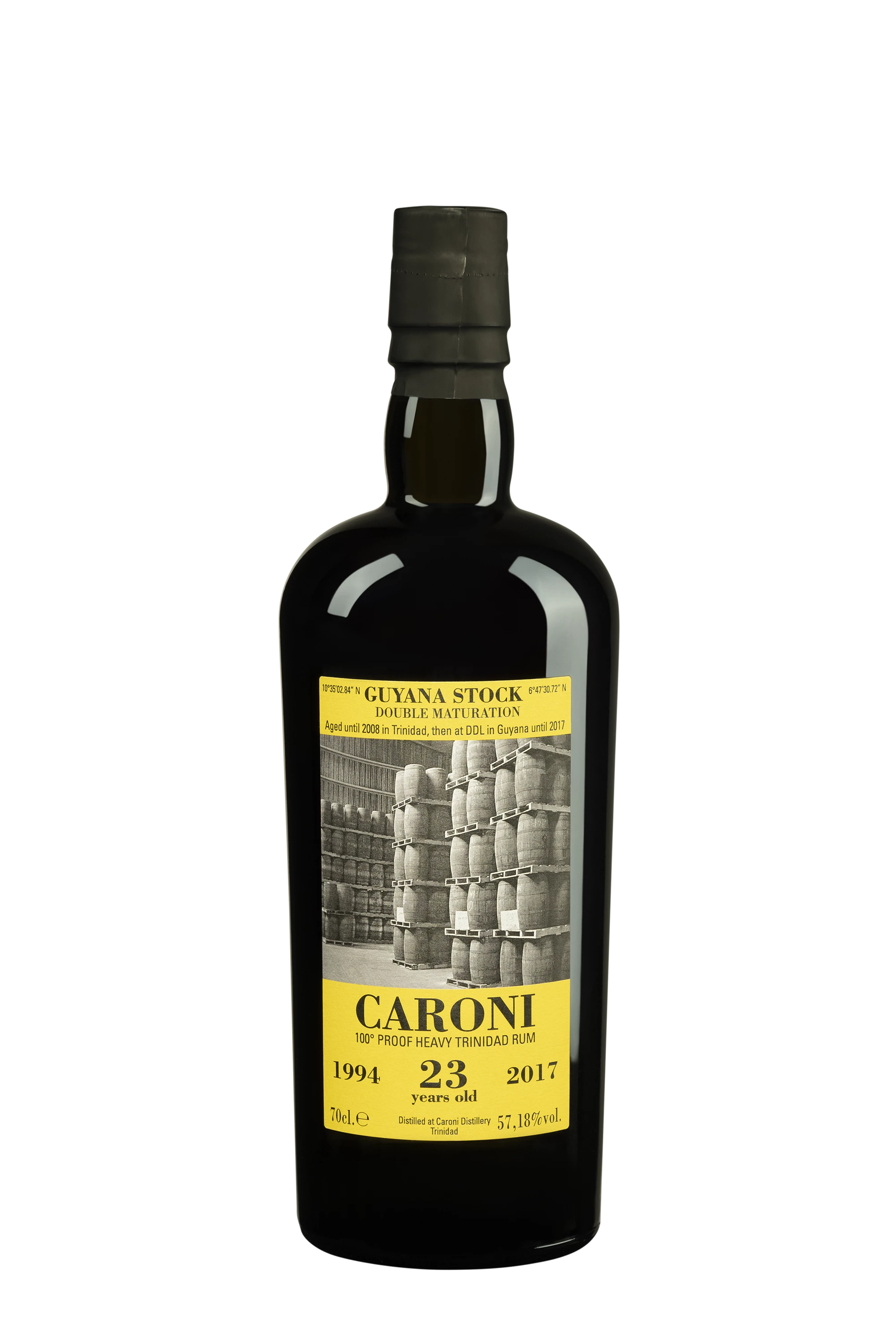 Vélier - Molasses Trinidadian Rhum "23 Ans Caroni - Guyana Stock - Release 2017" 1994 57.18° Giftbox, 70cl