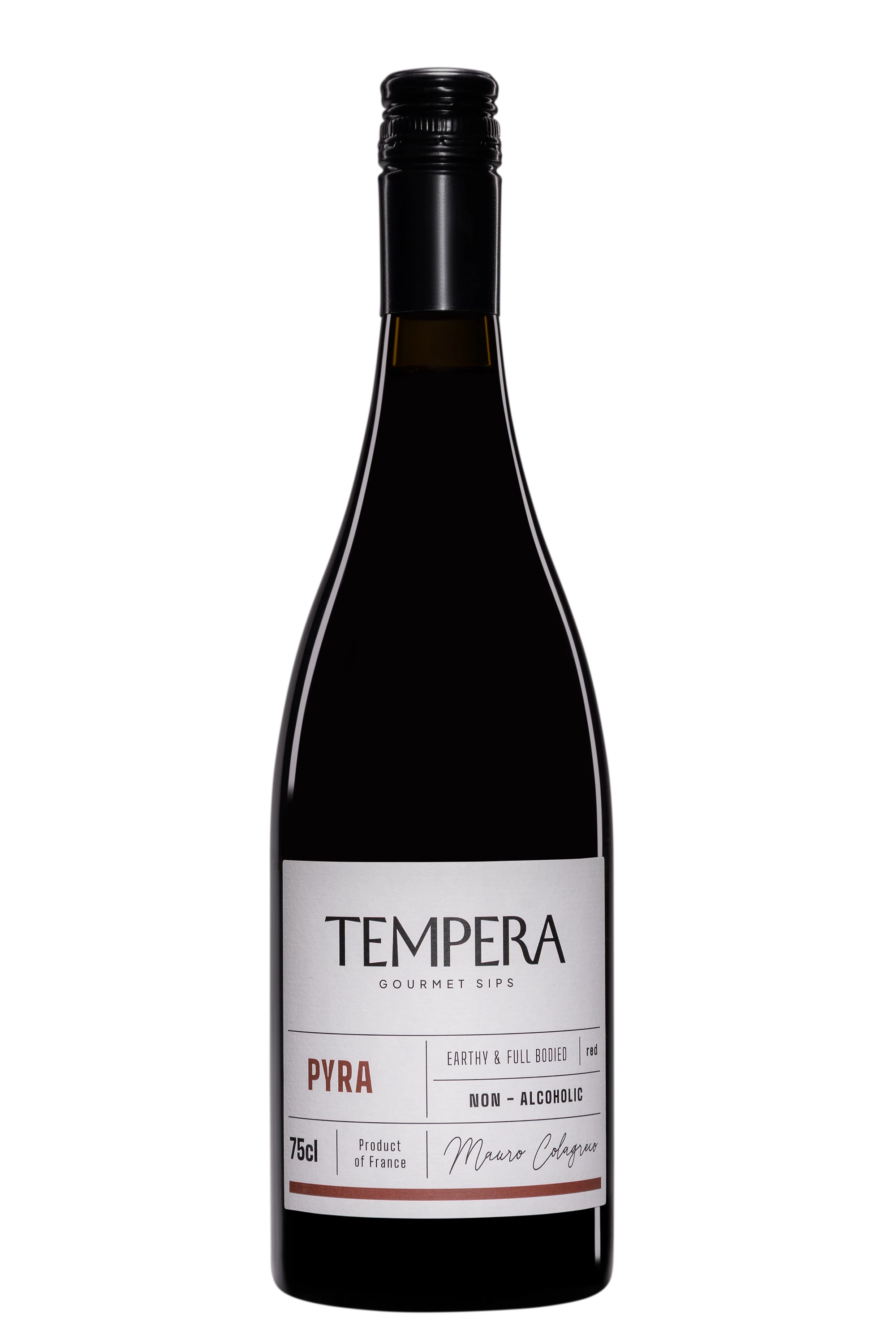 Tempera - Boisson infusé sans alcool "Pyra" Rouge, 75cl