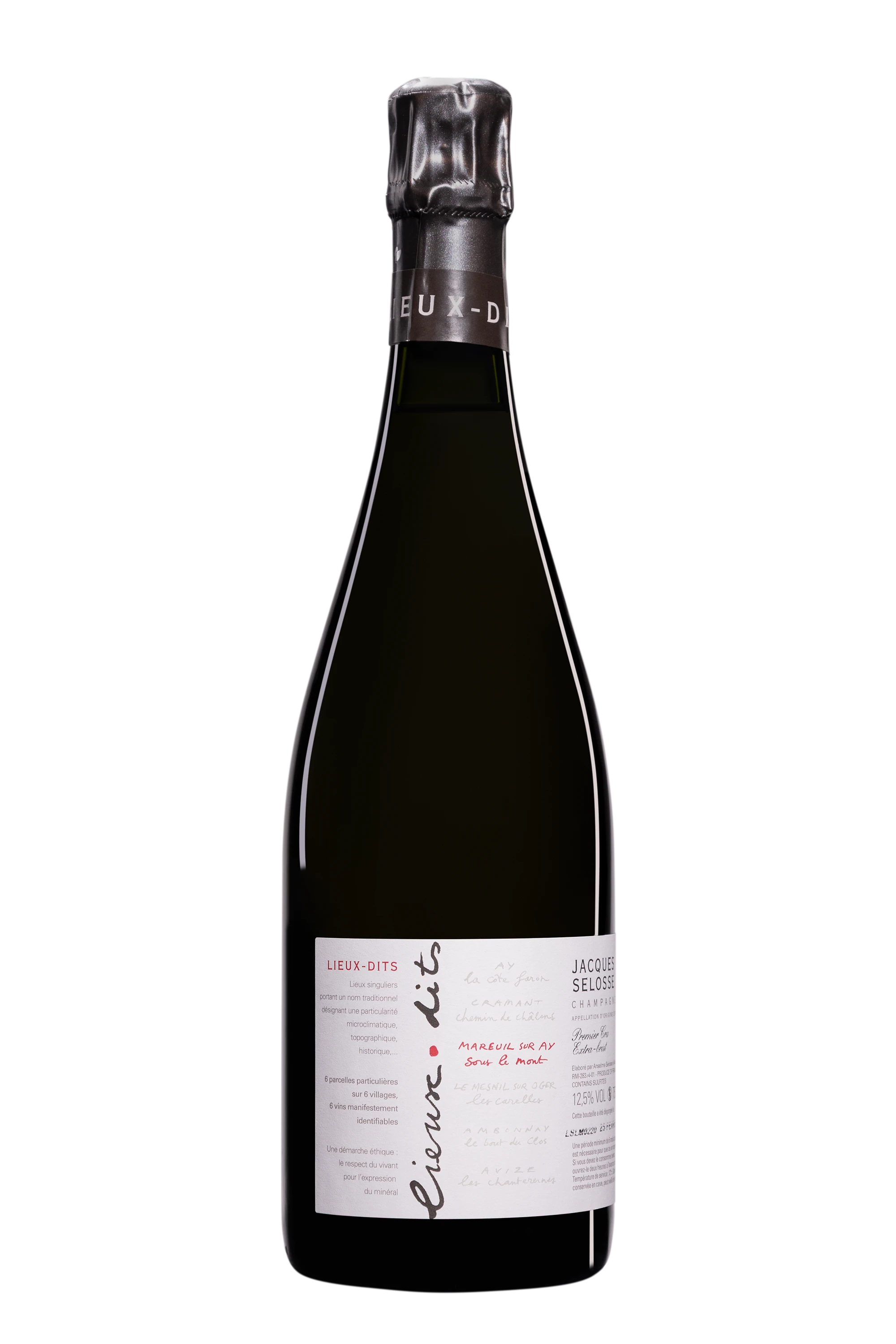 Domaine Jacques Selosse - Champagne Extra-Brut 1er Cru Blanc de Noirs "Lieu Dits - Sous le Mont" Blanc NV Dégorgement 25 Feb. 2020 12.5°, 75cl