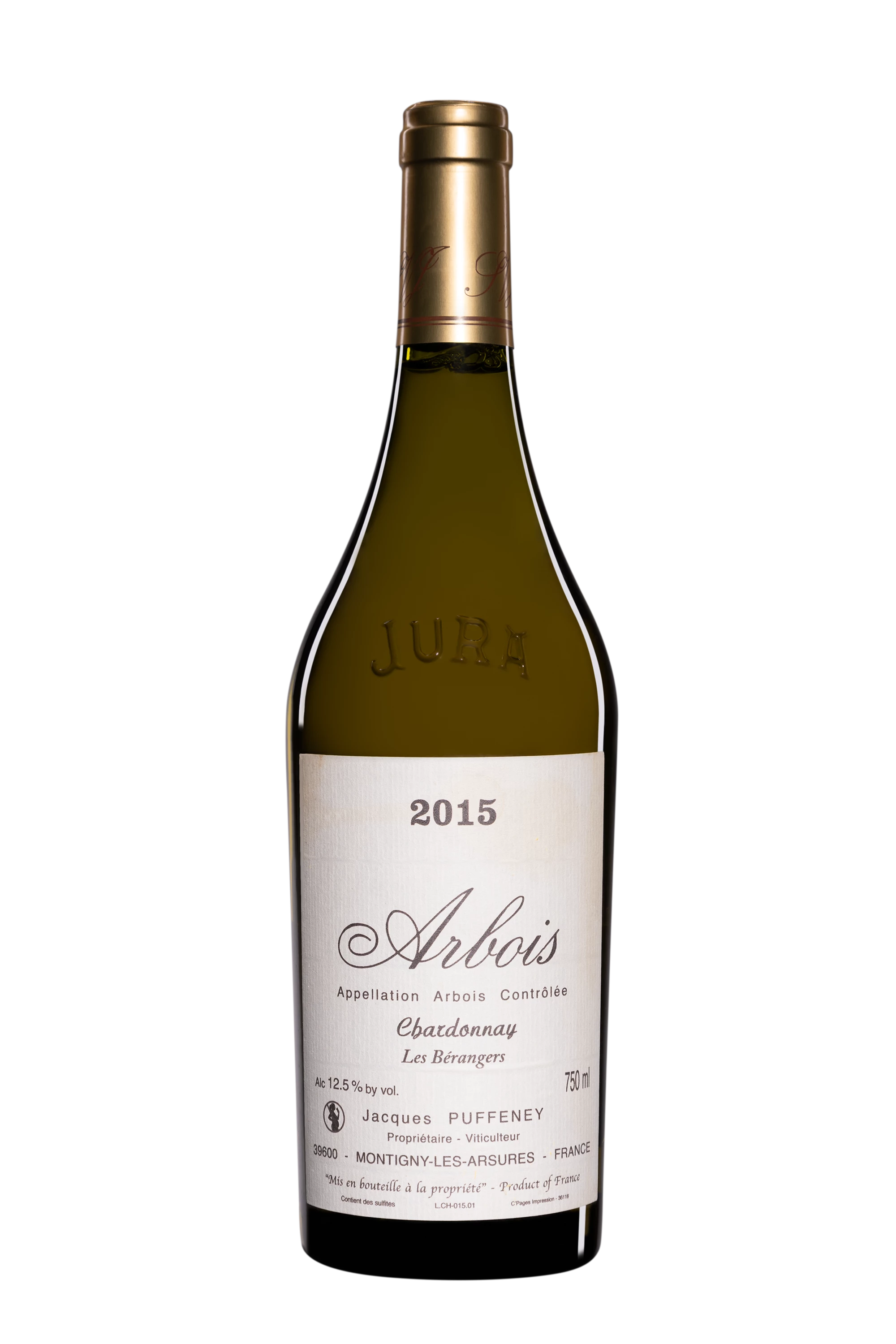 Domaine Jacques Puffeney - Arbois "Les Bérangers - Chardonnay" Blanc 2015, 75cl