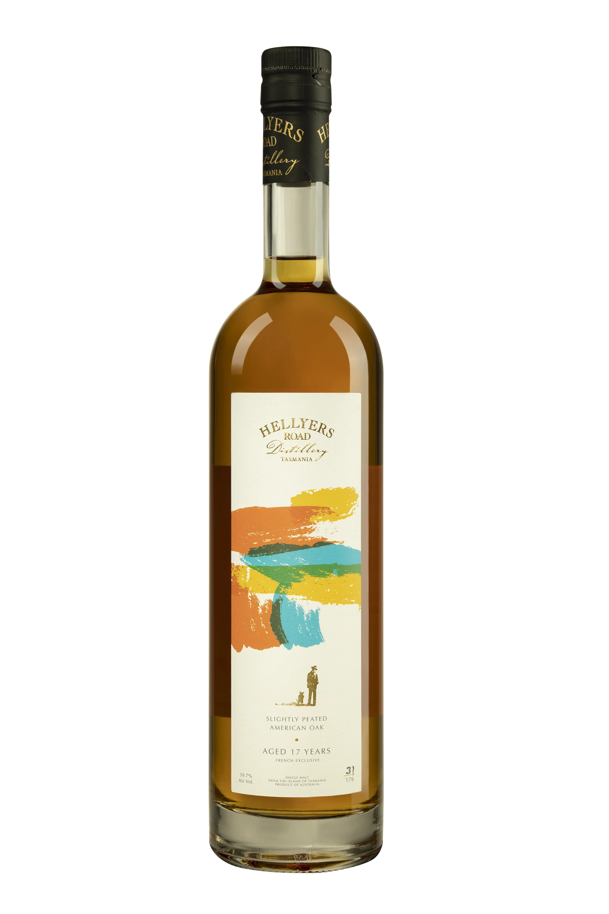 Hellyers Road - Single Malt Australian Whisky "17 Ans Slighty Peated - Single Cask Conquête" 59.7° Giftbox, 70cl