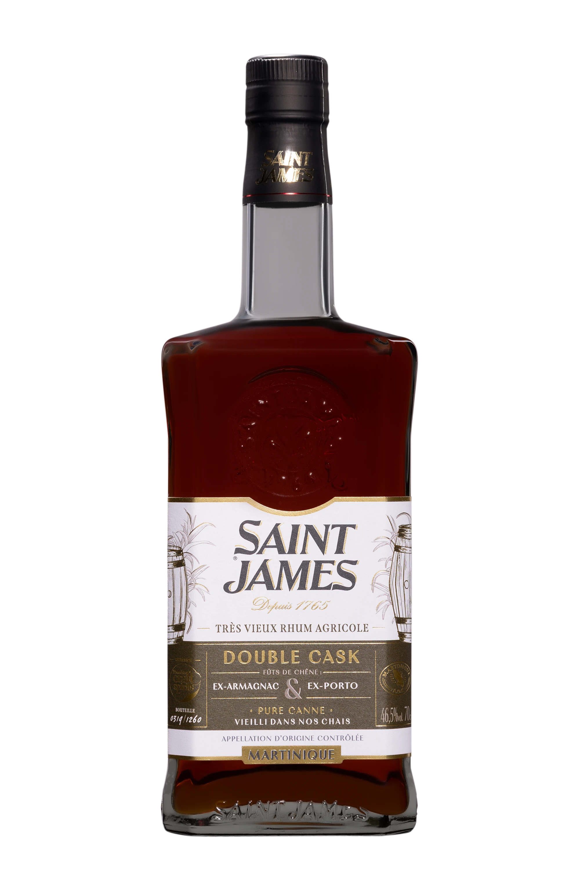Saint James - Rhum Vieux Agricole de Martinique "Private Cask - Double Cask" Brun 46.5° Giftbox, 70cl