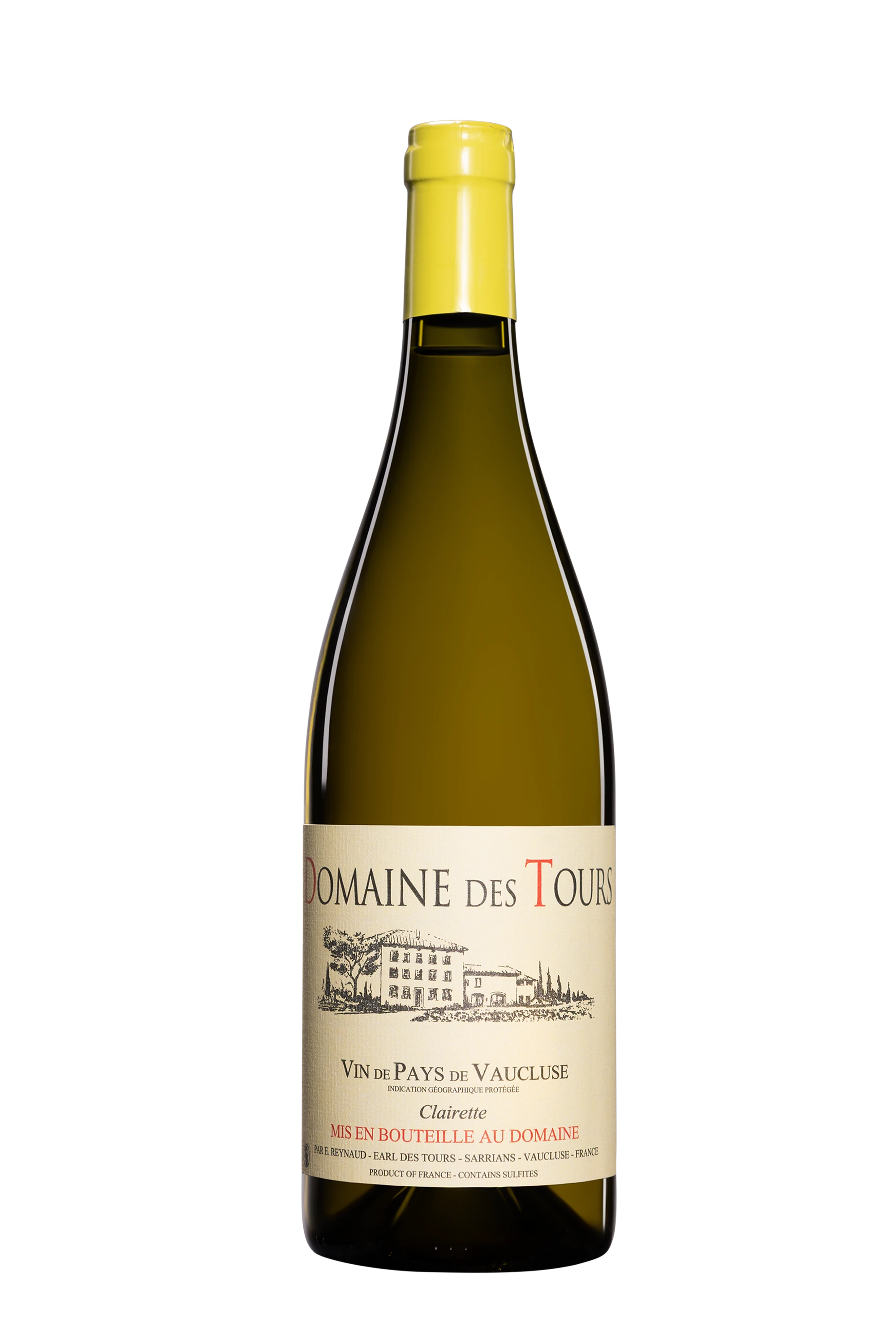 Domaine des Tours - Vin de Pays du Vaucluse Blanc 2022 14.5°, 75cl