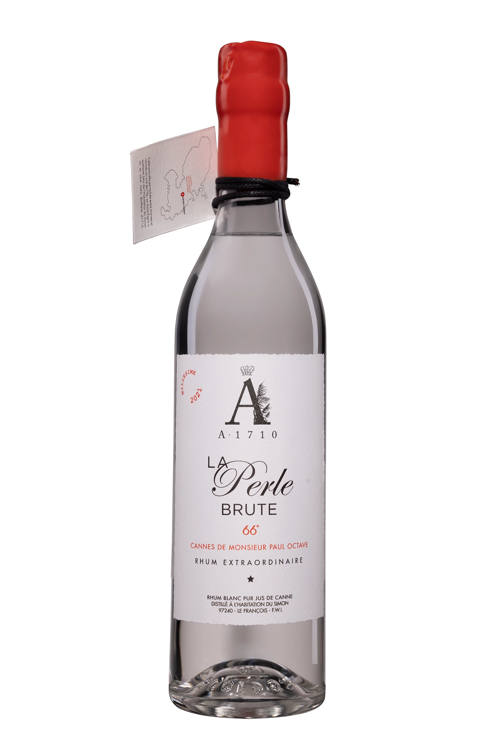 A1710 - Rhum Agricole de Martinique "La Perle Brute" Blanc 2021 66°, 50cl