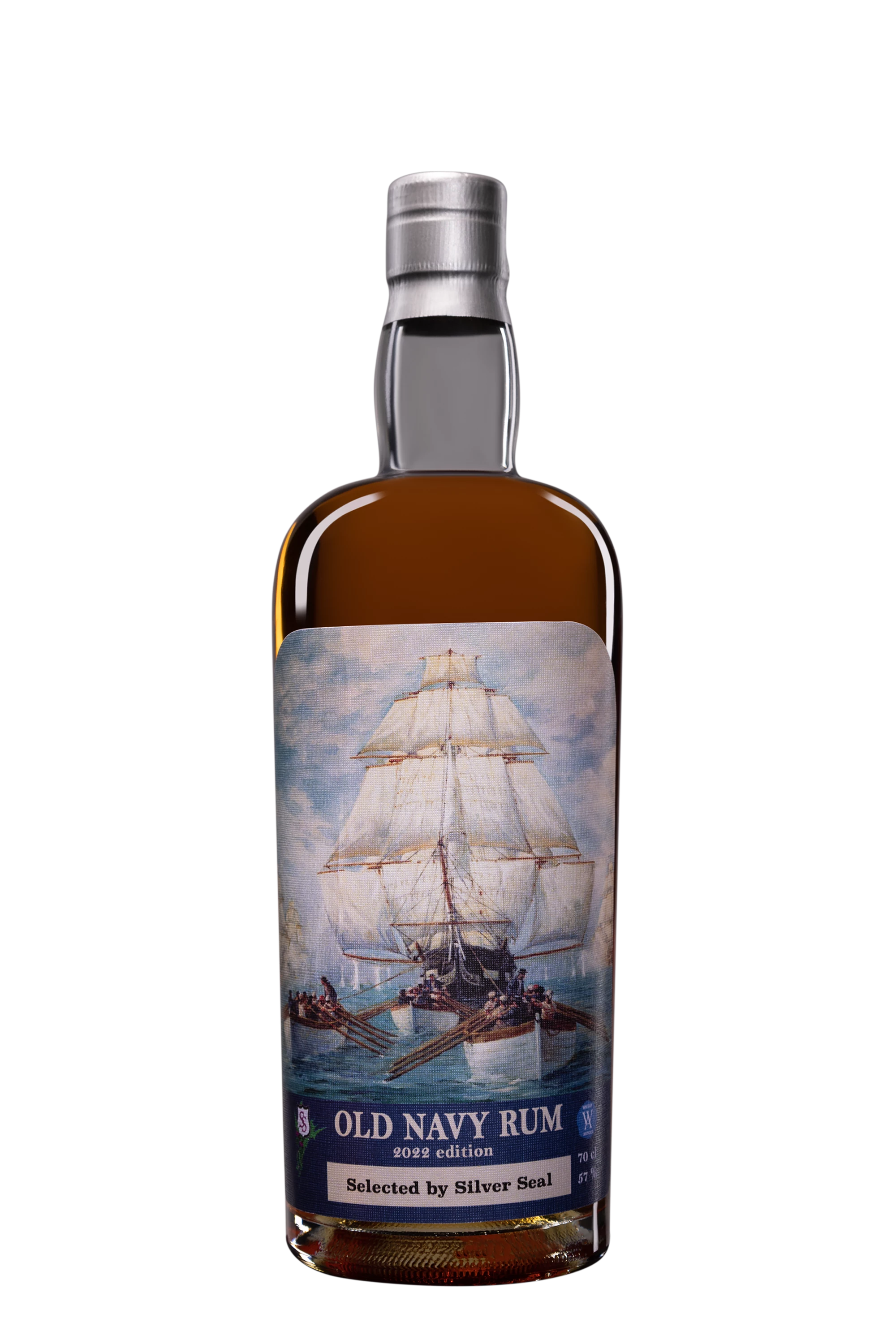 Silver Seal - Molasses Rhum "Old Navy Rum" Brun 57.2° Giftbox, 70cl