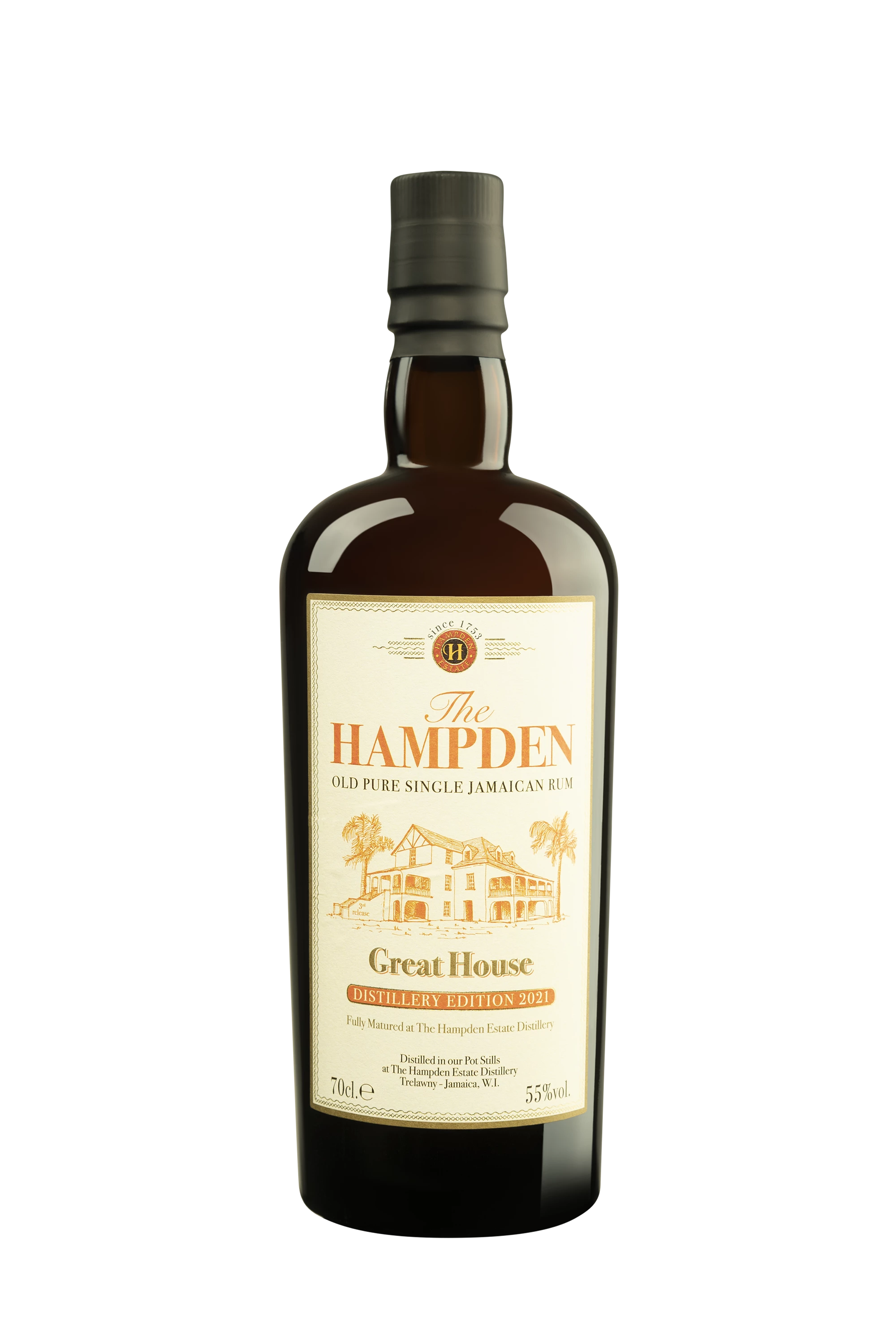 Hampden - Molasses Jamaican Rhum "Great House - Release 2021" Brun 55° Giftbox, 70cl