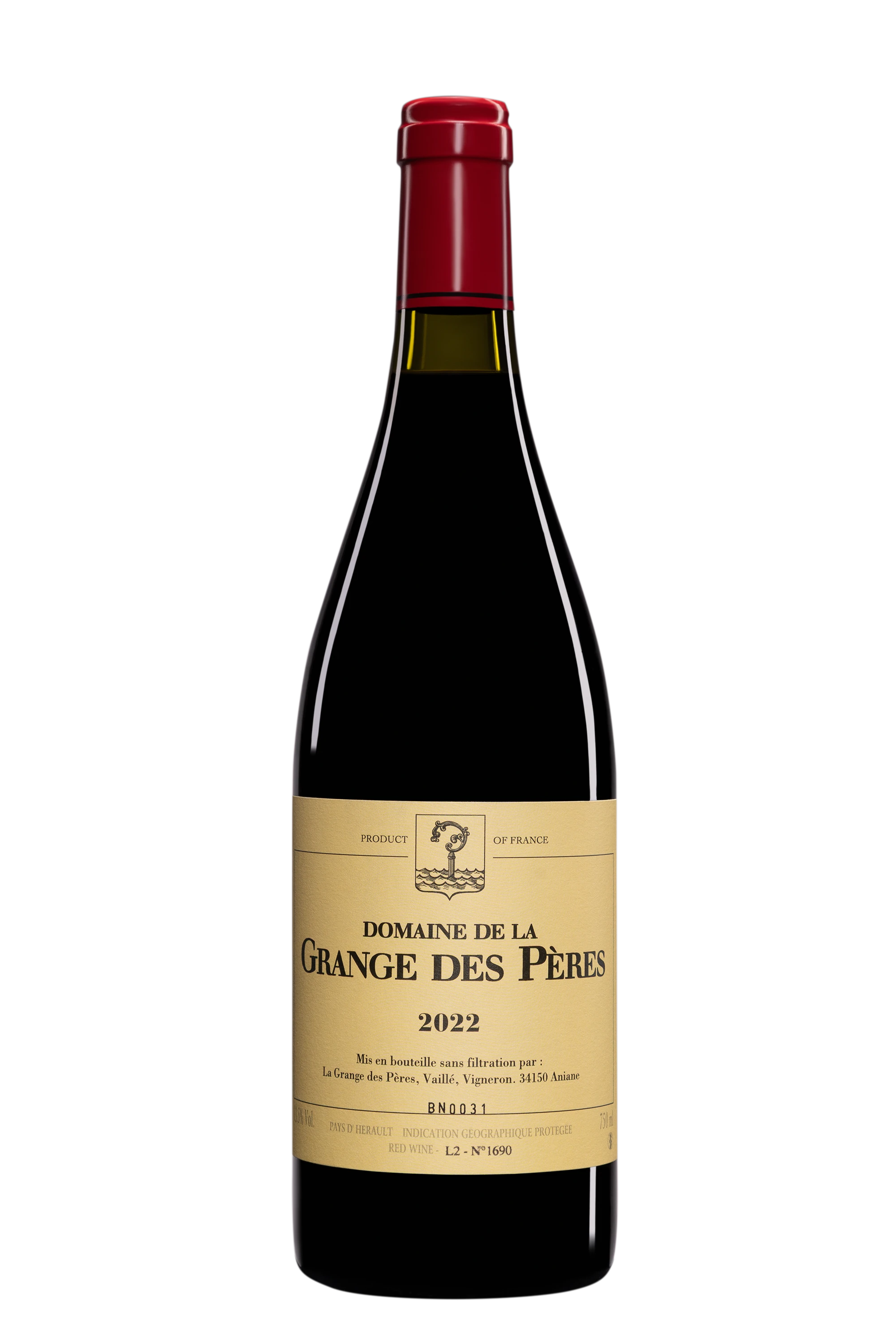 Domaine de la Grange des Pères - Vin de Pays de l'Hérault Rouge 2022 13.5°, 75cl