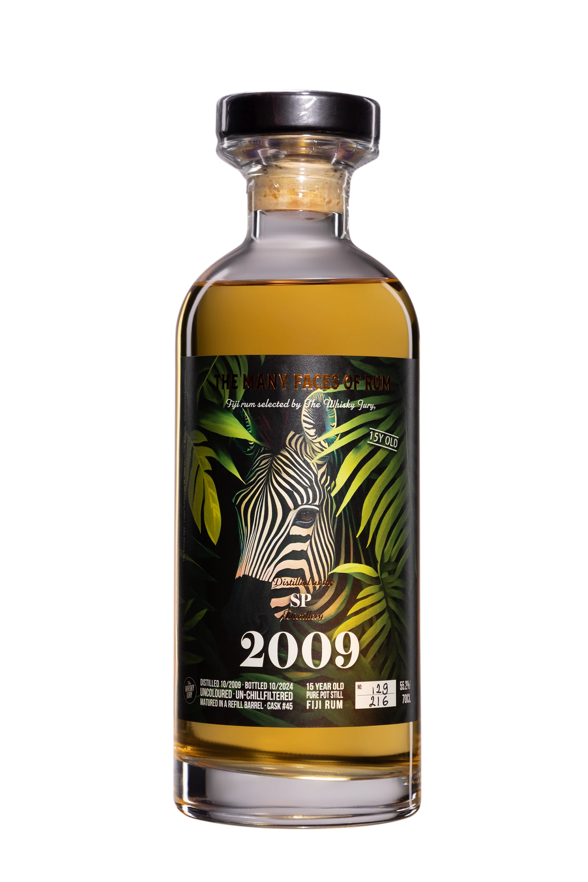 The Whisky Jury - Molasses Fijian Rhum "15 Ans SP" Brun 2009 55.6°, 70cl