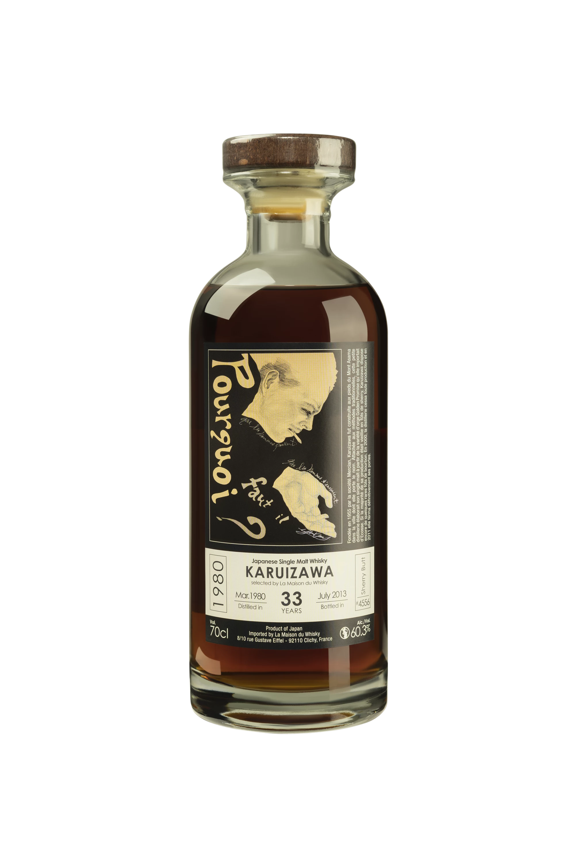 Number One Drinks - Single Malt Japanese Whisky "33 Ans Karuizawa - Single Cask #4556 Pourquoi Faut-il ? - Release 2013" 1980 60.3° Giftbox, 70cl