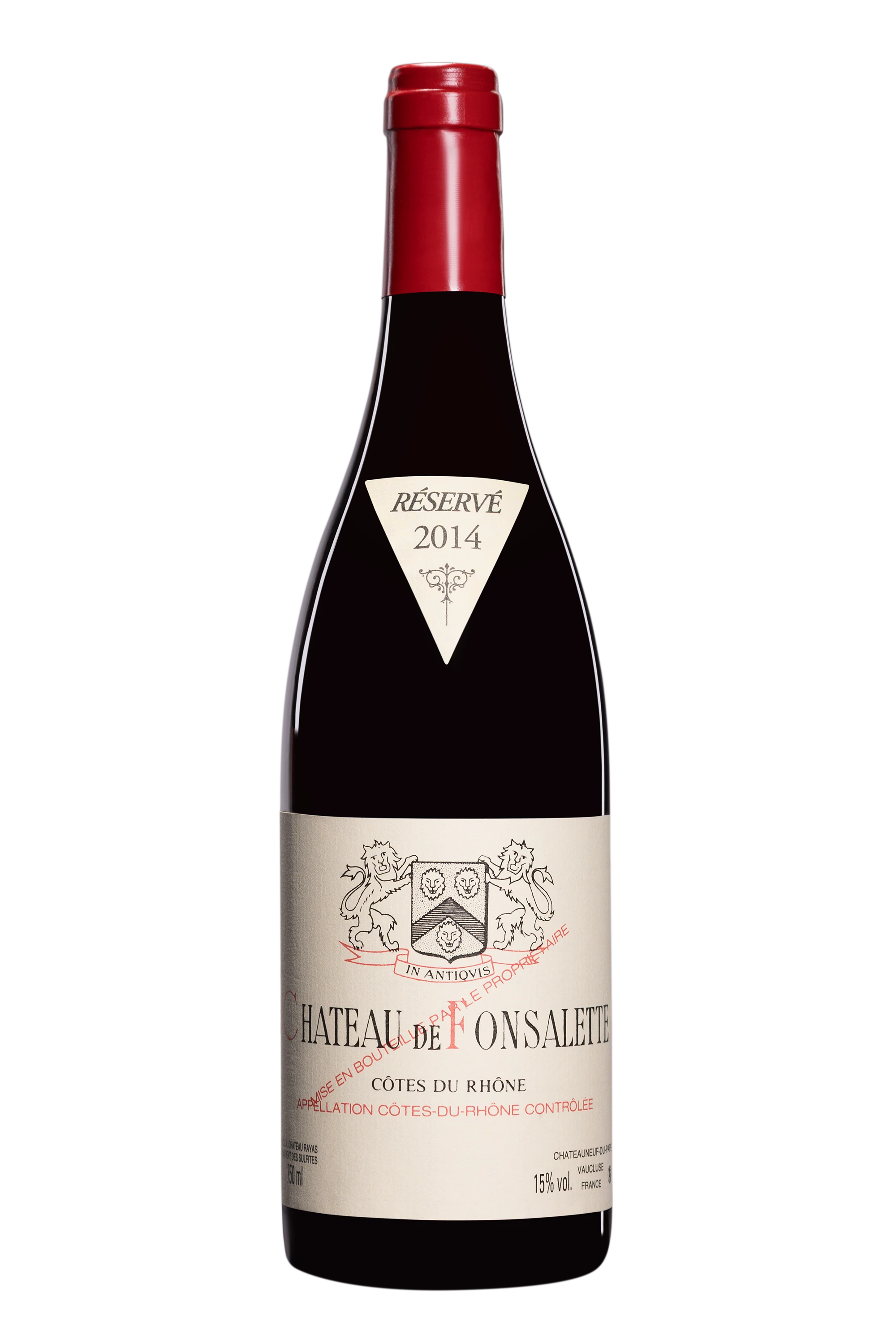 Château de Fonsalette - Côtes du Rhône Rouge 2014 15°, 75cl