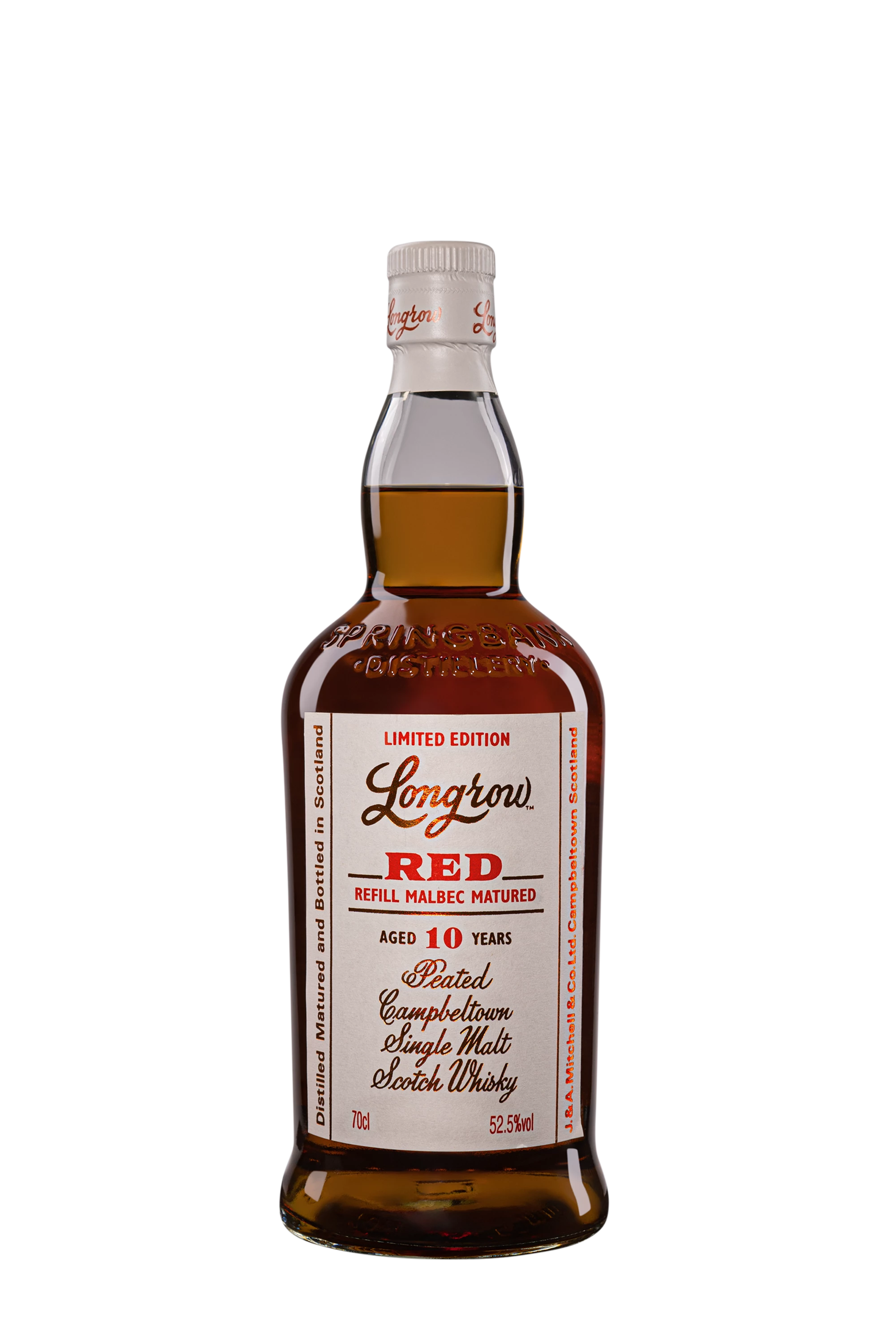 Springbank - Single Malt Scotch Whisky "10 Ans Longrow - Red Malbec" 52.5° Giftbox, 70cl
