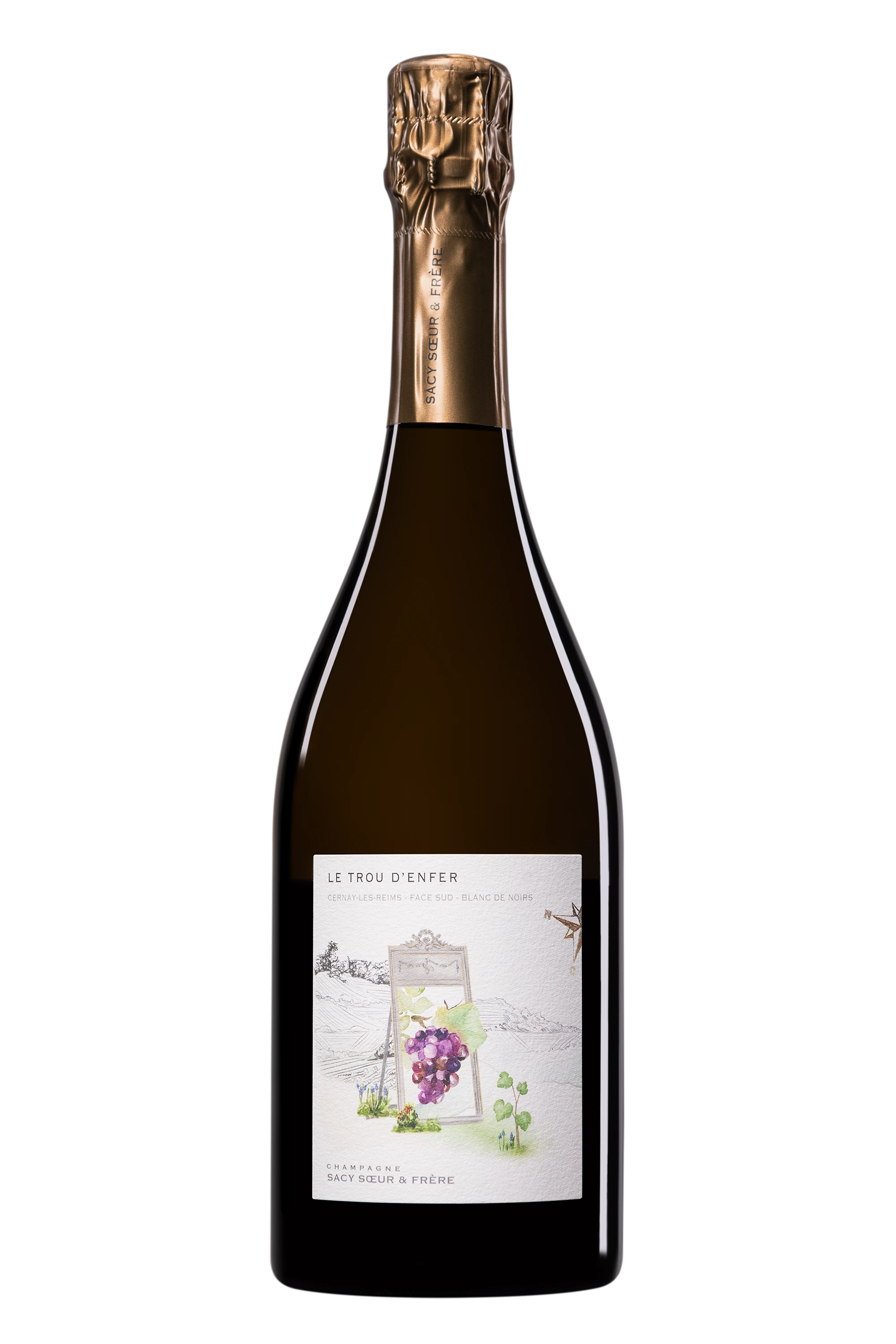 Domaine Sacy Soeur & Frère - Champagne Brut Nature Grand Cru Blanc de Noirs "Le Trou d'Enfer" Blanc Vendange 2023 Dégorgement 17 Apr. 2026 12°, 75cl