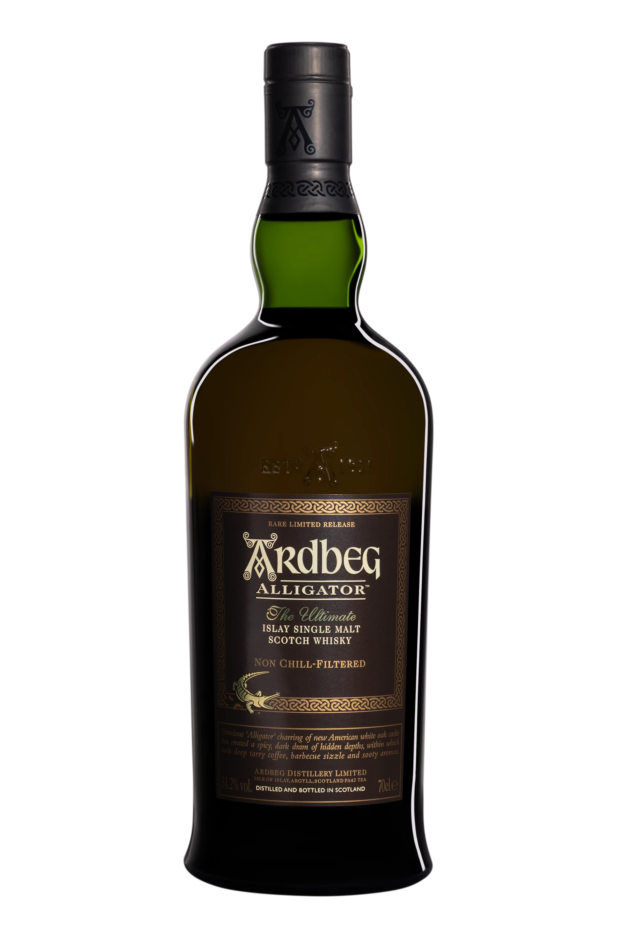 Ardbeg - Single Malt Scotch Whisky "Alligator" Brun NV 51.2°, 70cl