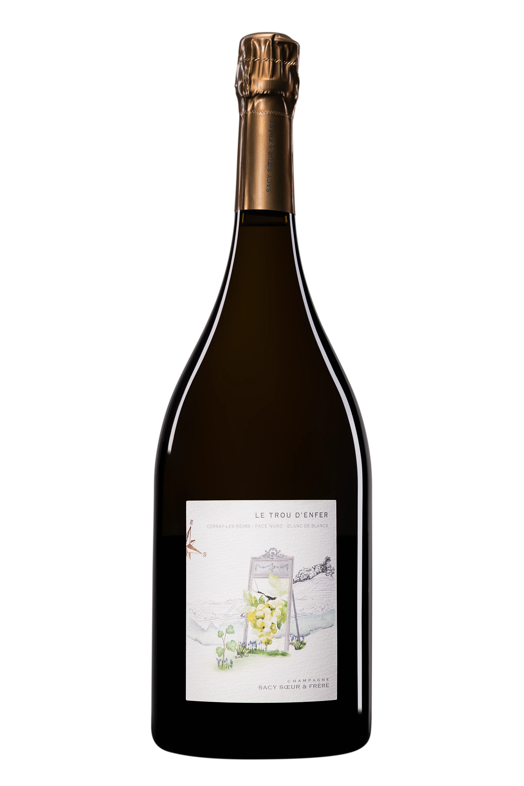 Domaine Sacy Soeur & Frère - Champagne Brut Nature Grand Cru Blanc de Blancs "Le Trou d'Enfer" Blanc Vendange 2023 Dégorgement 22 Apr. 2026 12°, 150cl