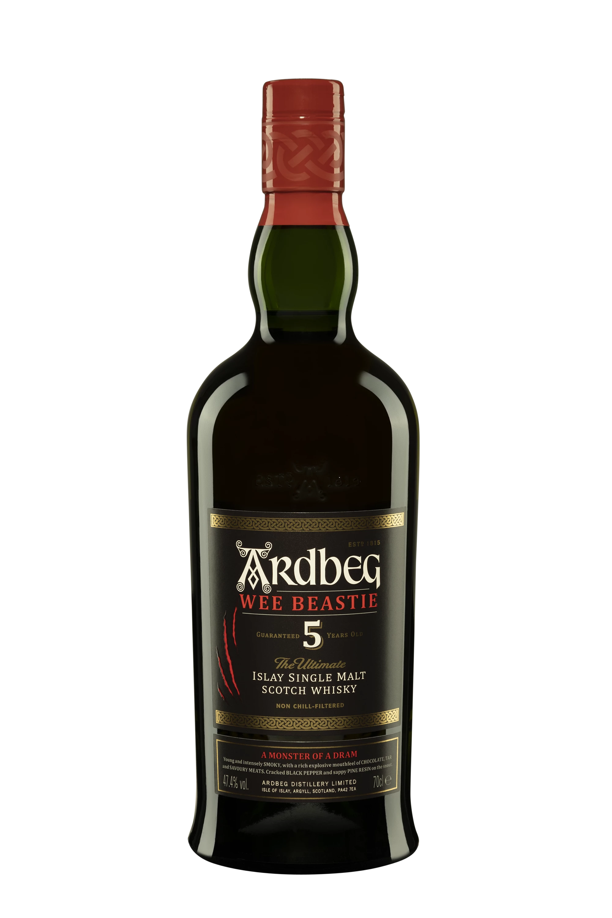 Ardbeg - Single Malt Scotch Whisky "5 Ans - Wee Beastie" 47.4°, 70cl