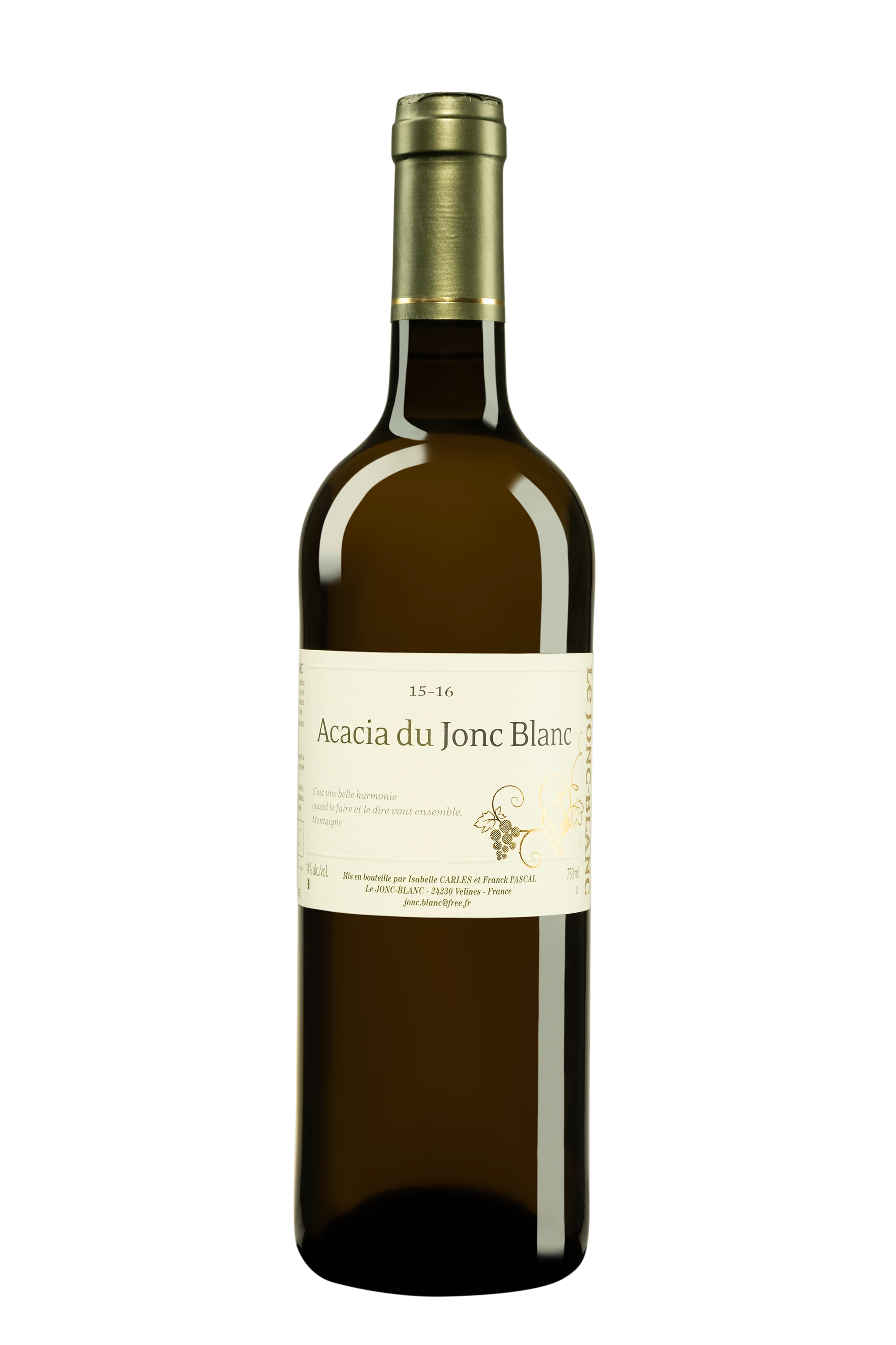 Château Jonc Blanc - Vin de France "Acacia" Blanc 2015-2016 14°, 75cl