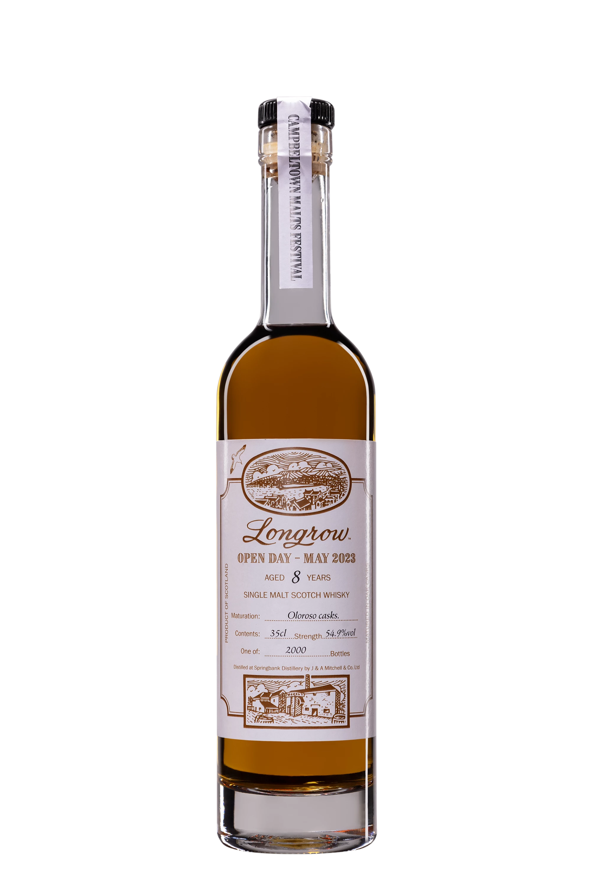 Springbank - Single Malt Scotch Whisky "8 Ans Longrow - Open Day 2023 " 54.9°, 35cl