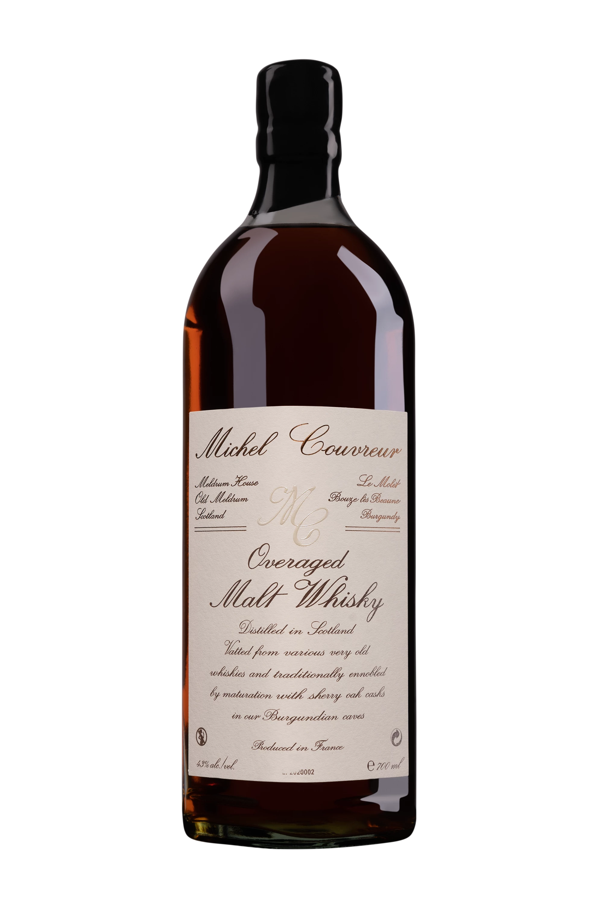 Michel Couvreur - Single Malt French Whisky "Overaged" 43° Giftbox, 70cl