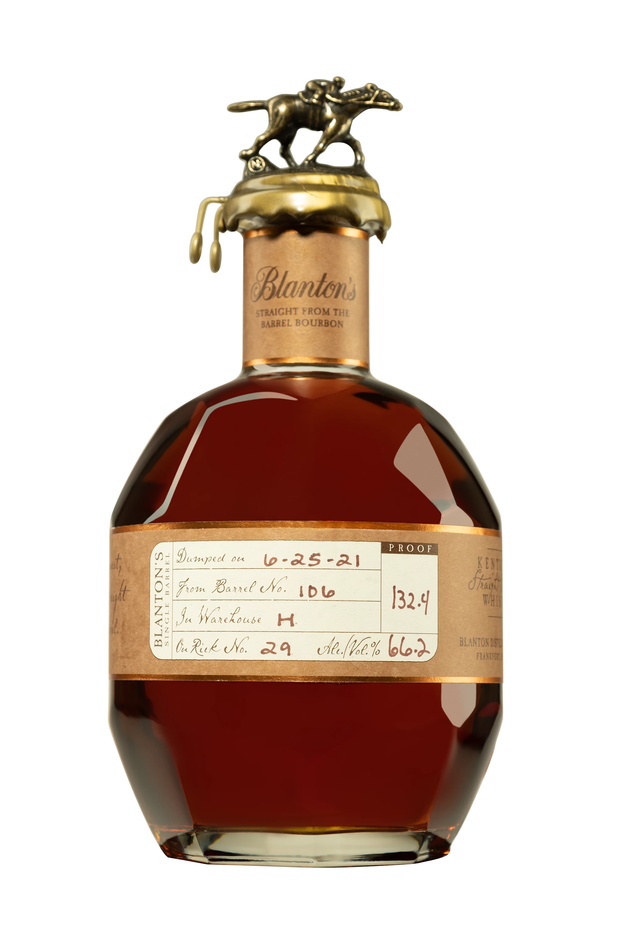 Buffalo Trace - Kentucky Bourbon "Blanton's - Straight from the Barrel" Brun 66.2° Giftbox, 70cl
