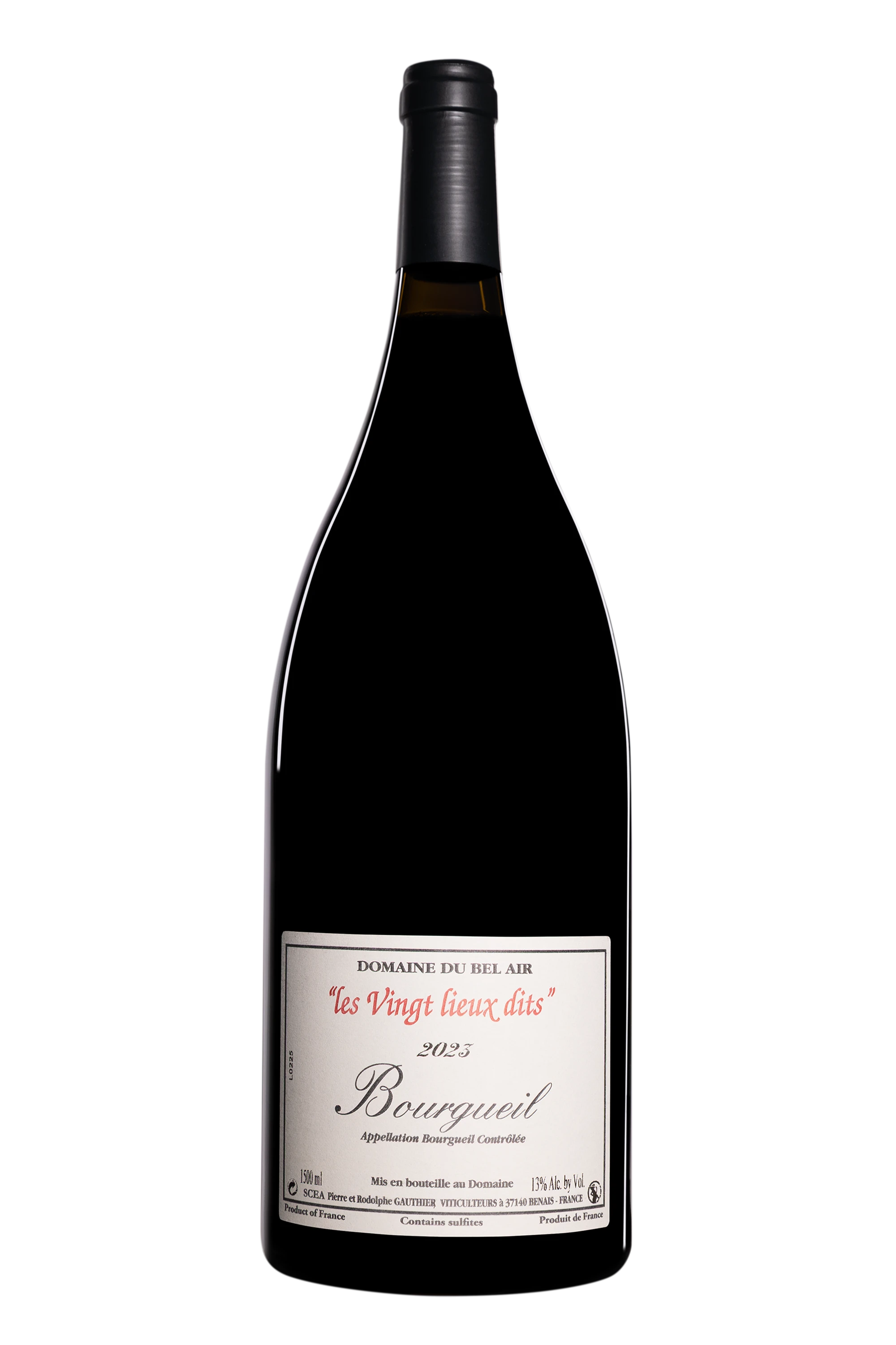 Domaine du Bel Air - Bourgueil "Les Vingt Lieux Dits" Rouge 2023, 150cl