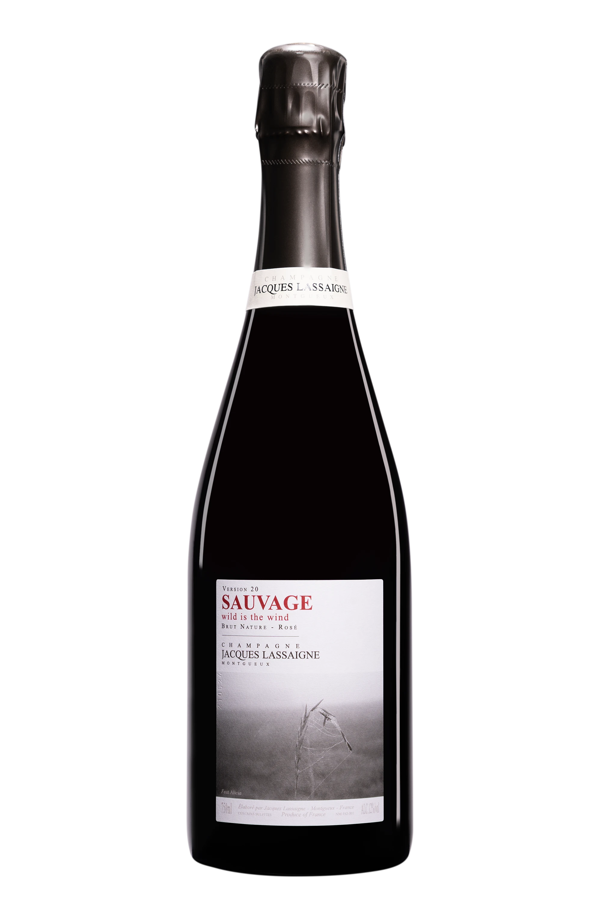 Domaine Jacques Lassaigne - Champagne Brut Nature "Sauvage - Version 20" Rosé NV 12°, 75cl