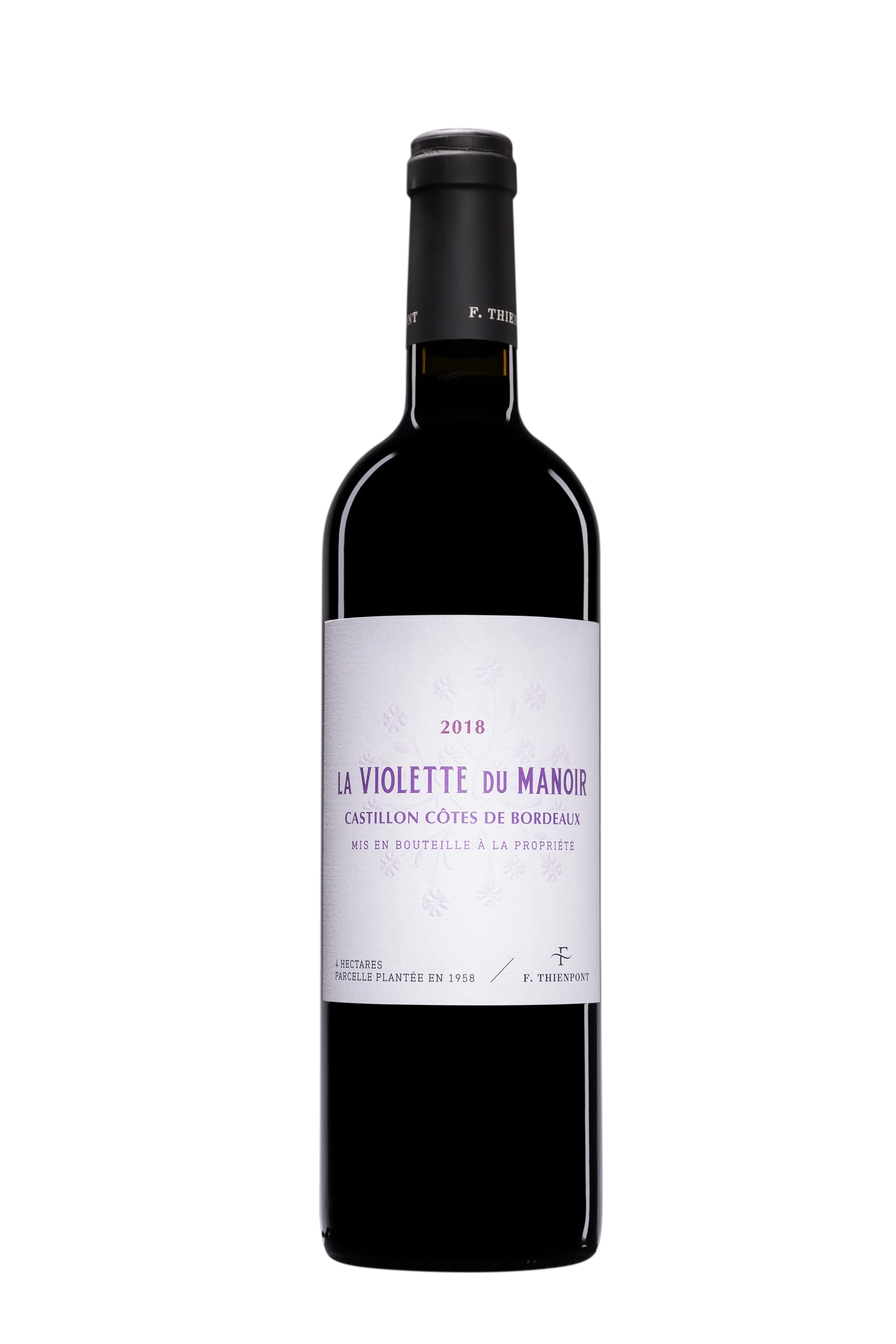 Château Manoir du Gravoux - Castillon - Côtes de Bordeaux "La Violette du Manoir" Rouge 2018, 75cl