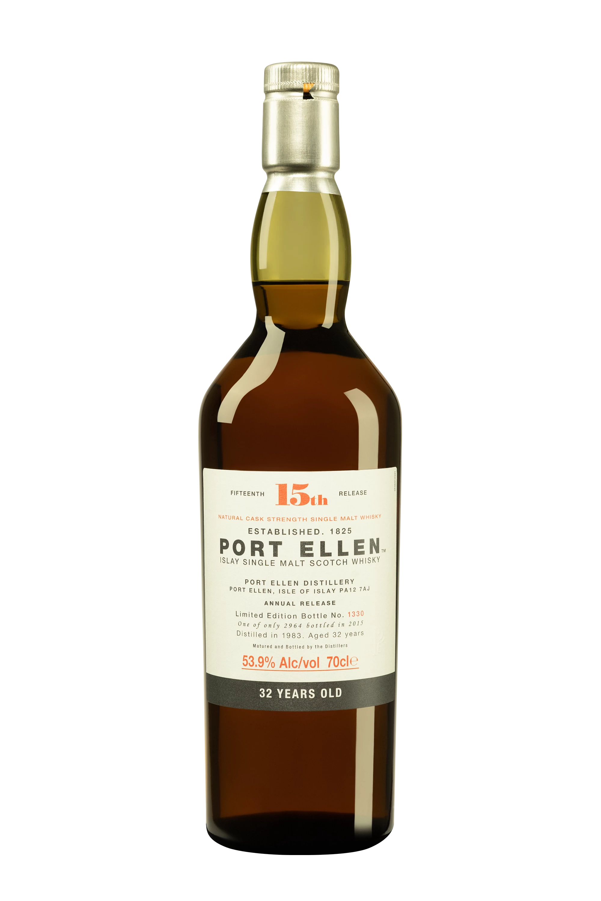 Port Ellen - Single Malt Scotch Whisky "32 Ans - 15th Release" 1683 53.9° Giftbox, 70cl