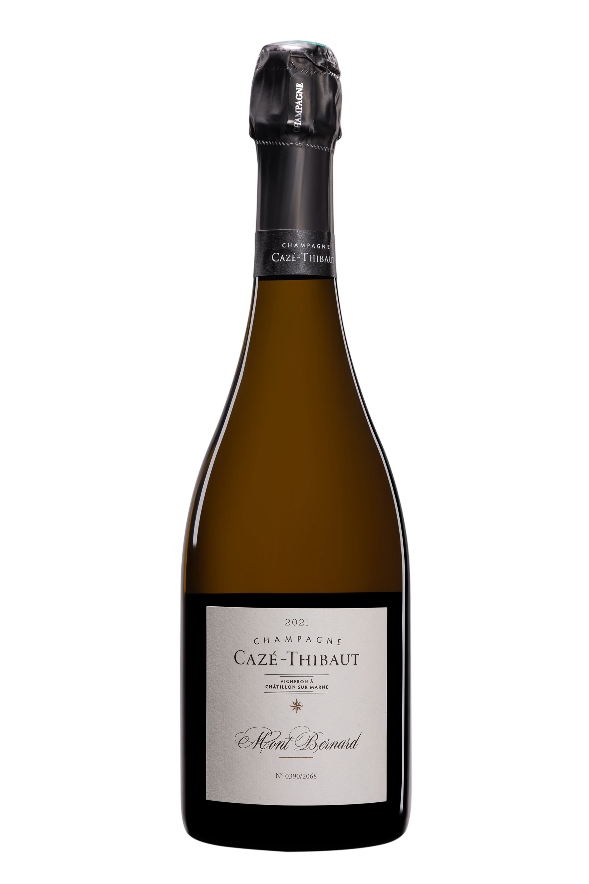 Domaine Cazé-Thibaut - Champagne Extra-Brut Blanc de Blancs Millésimé "Mont Bernard" Blanc 2021 Dégorgement 17 Feb. 2026 12.5°, 75cl