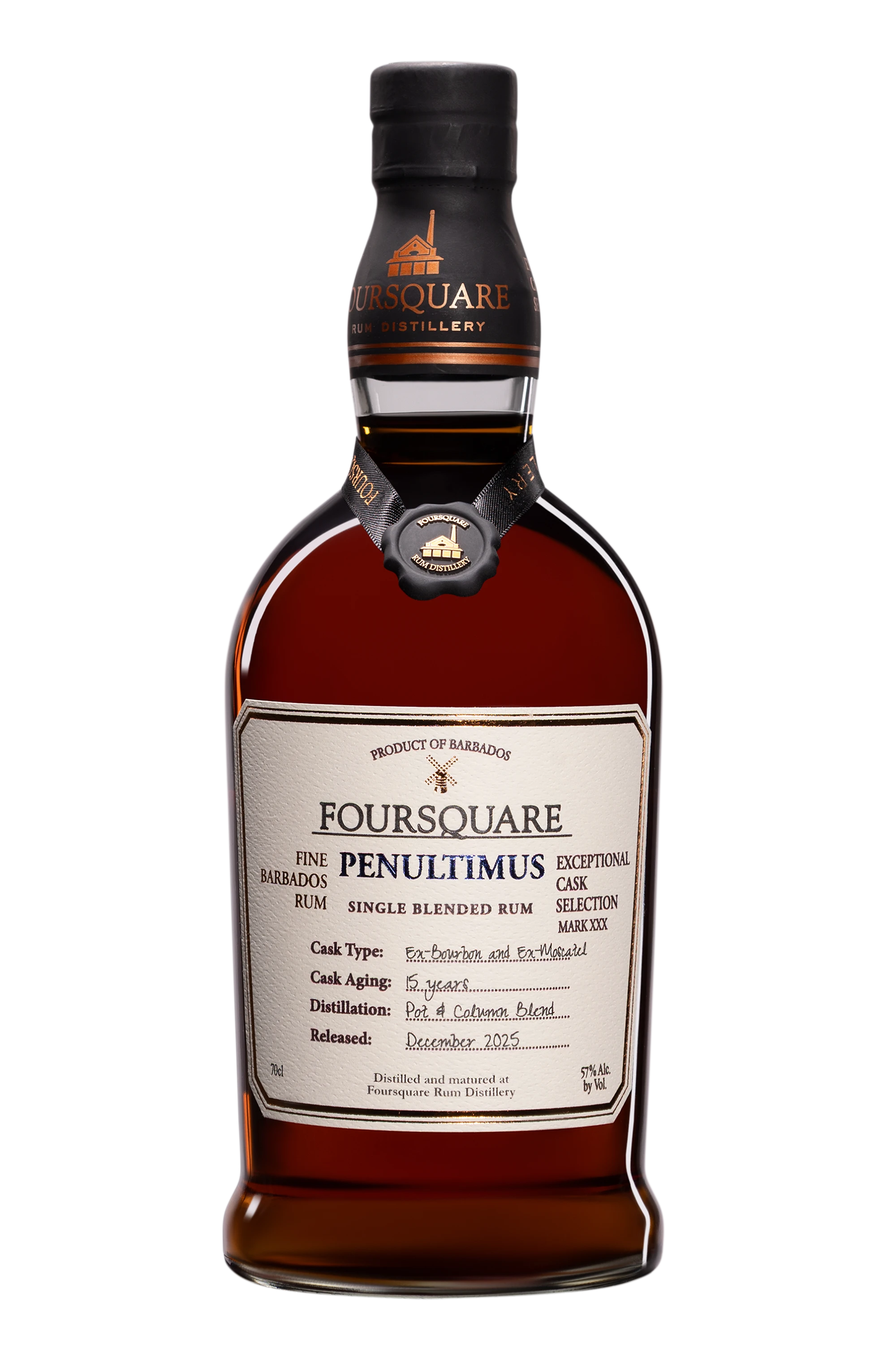Foursquare - Molasses Barbados Rhum "15 Ans Penultimus" Brun NV 57°, 70cl