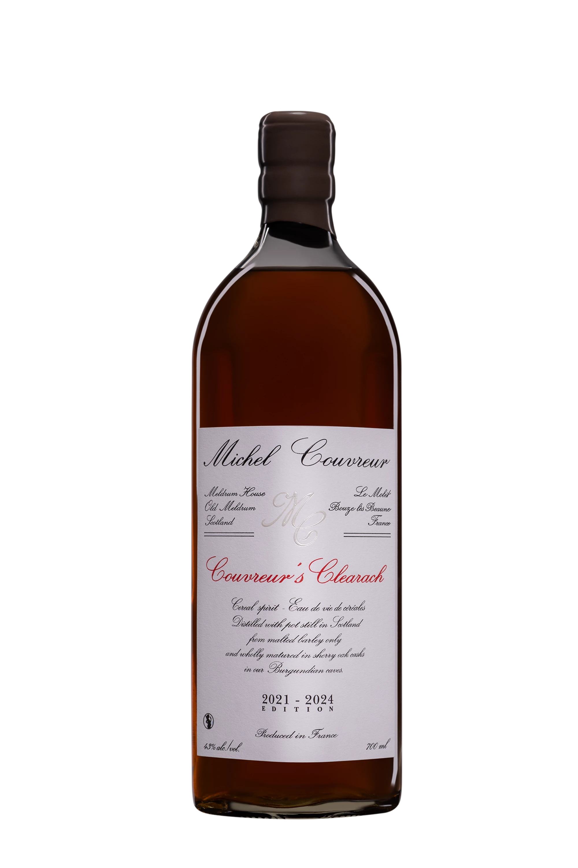 Michel Couvreur - Single Malt French Whisky "Couvreur's Clearach" 43° Giftbox, 70cl
