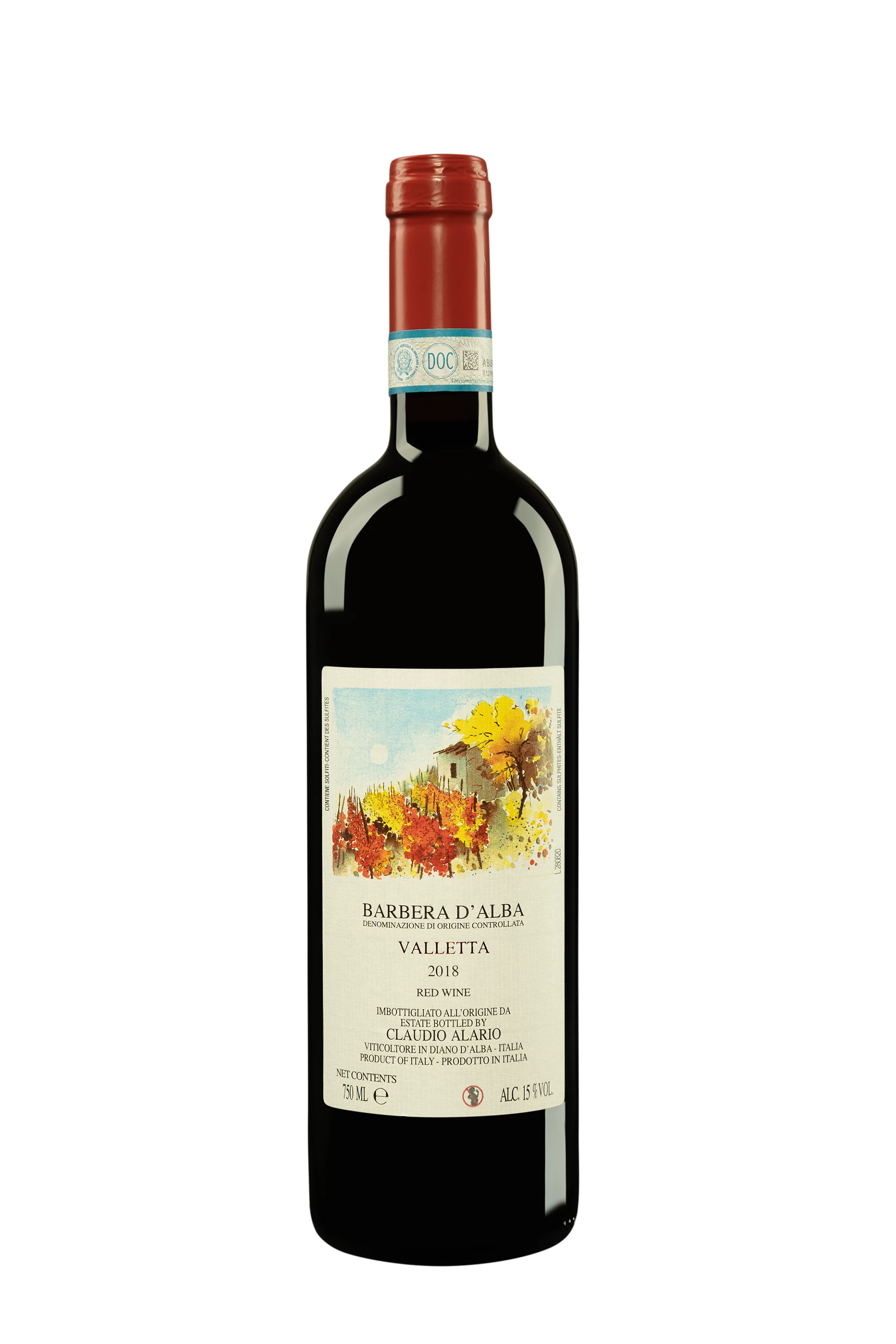 Domaine Claudio Alario - Barbera d'Alba "Valletta" Rouge 2018, 75cl
