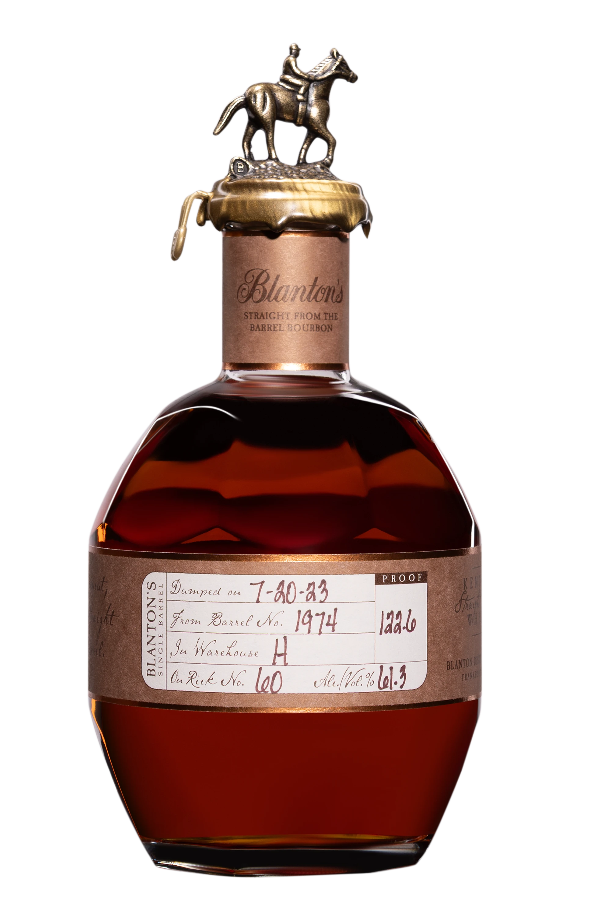 Buffalo Trace - Kentucky Bourbon "Blanton's - Straight from the Barrel" Brun NV 61.3° Giftbox, 70cl