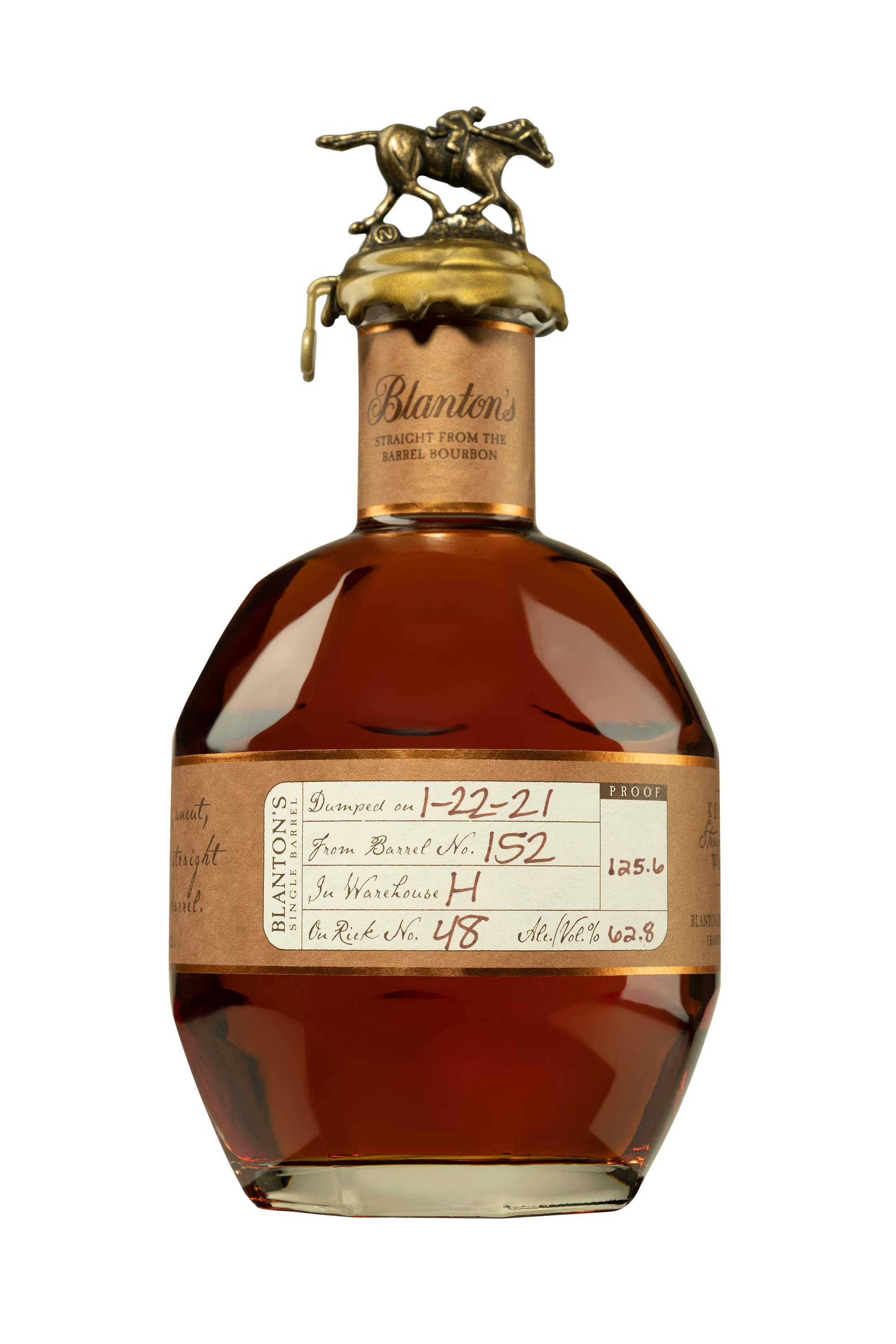 Buffalo Trace - Kentucky Bourbon "Blanton's - Straight from the Barrel" Brun 62.8° Giftbox, 70cl