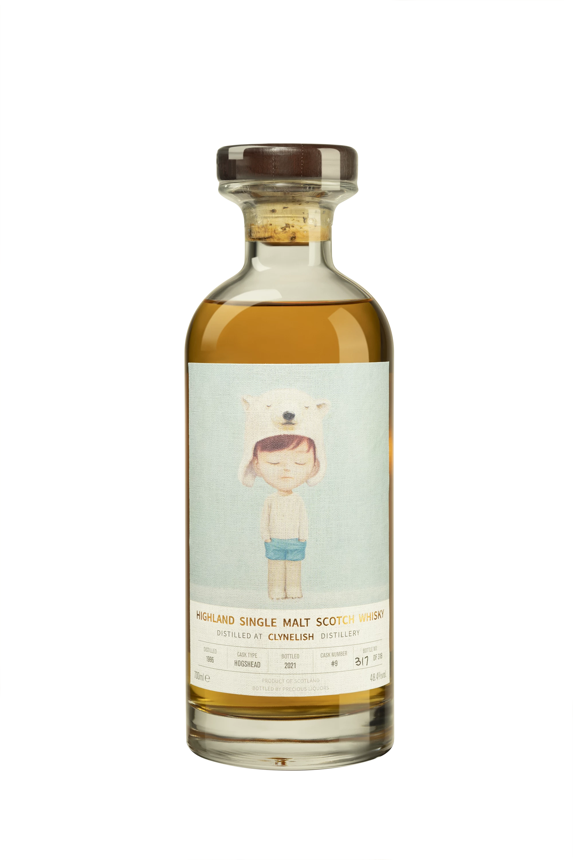 Precious Liquors - Single Malt Scotch Whisky "Clynelish - Single Cask #9 - Mayuka Yamamoto" 1996 48.4° Giftbox, 70cl