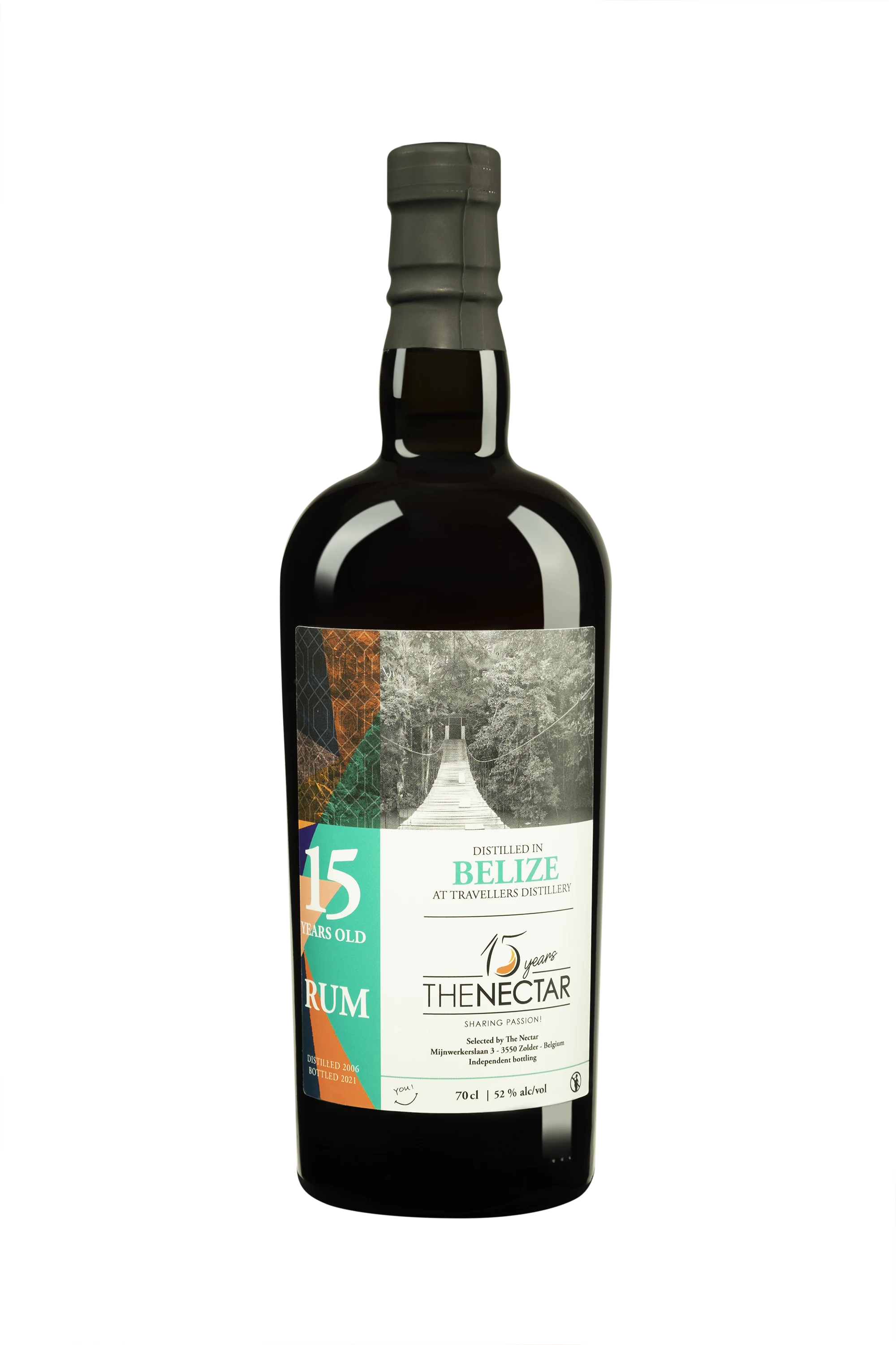 The Nectar - Molasses Belizean Rhum "Travellers Distillers - 15 Ans 15 Years The Nectar" Brun 2006 52°, 70cl