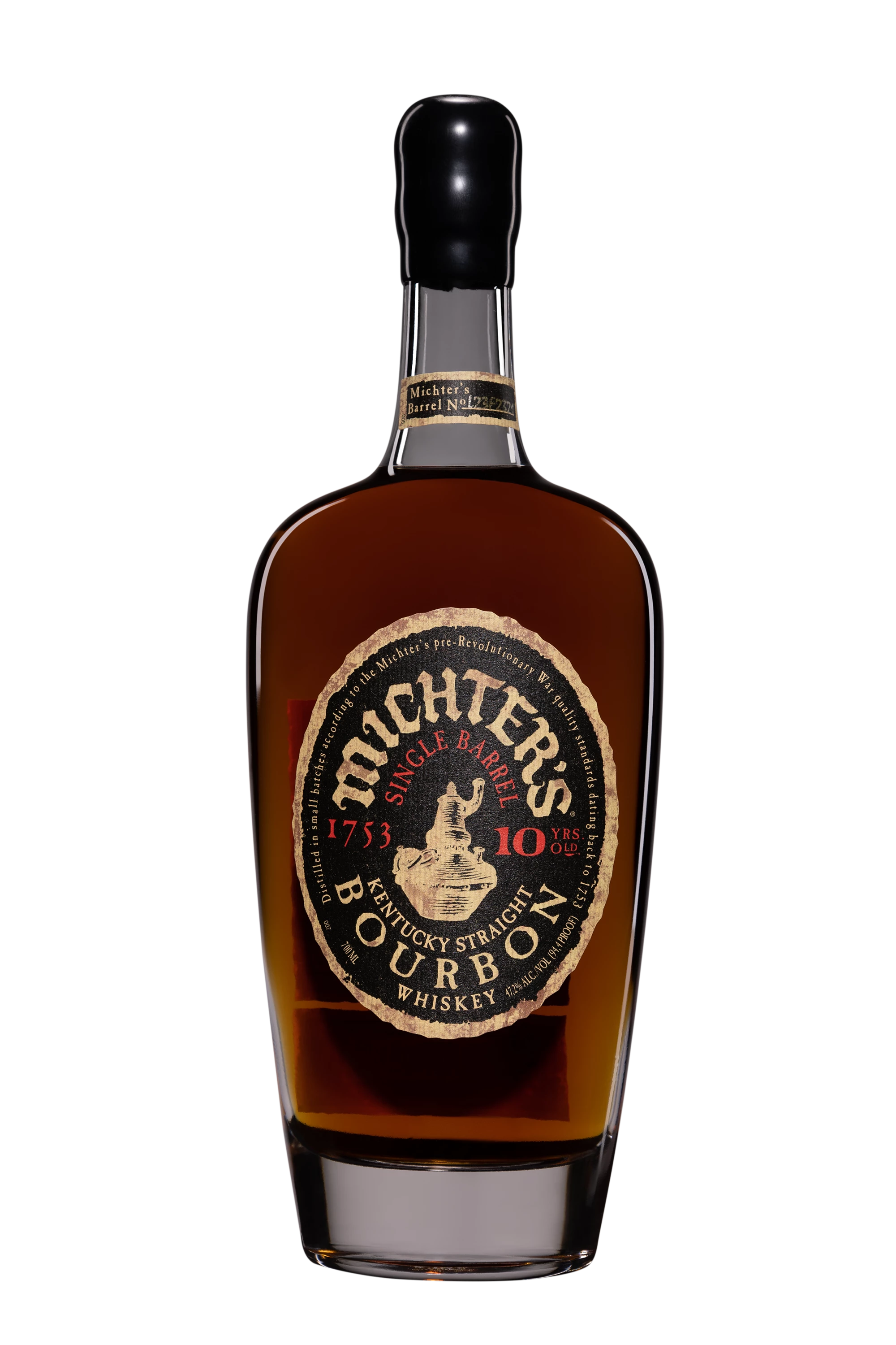 Michter's - Kentucky Bourbon "10 Ans - Single Barrel" Brun 47.2°, 70cl