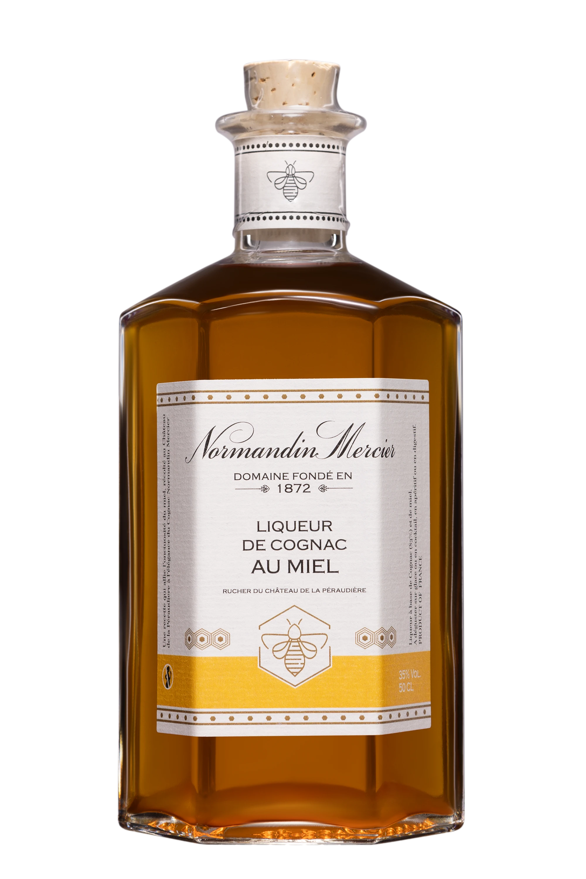 Normandin-Mercier - Liqueur de Cognac au Miel Jaune 35°, 50cl