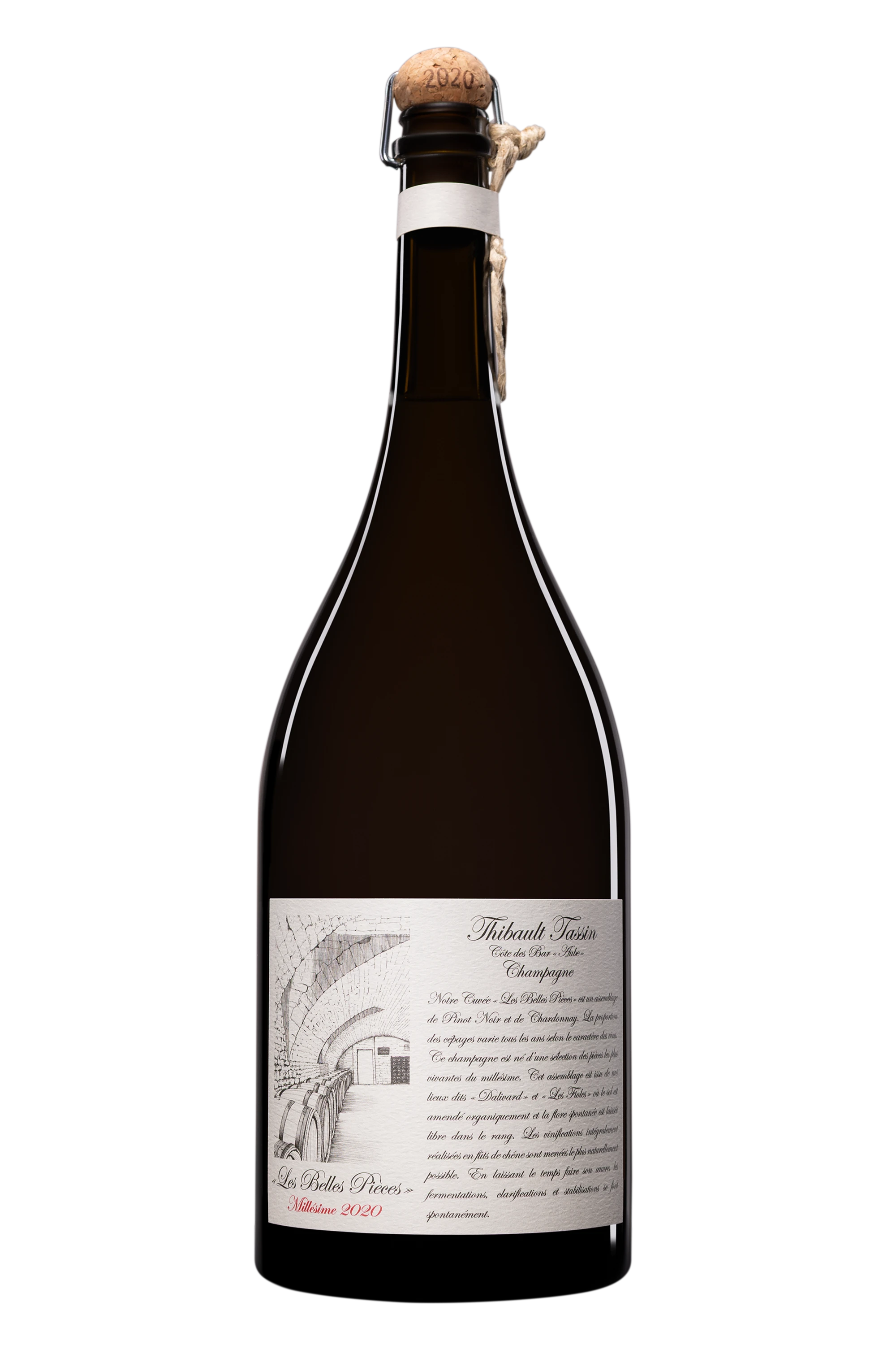 Domaine Alizée et Thibaut Tassin - Champagne Brut Nature Millésimé "Les Belles Pièces" Blanc 2020 Dégorgement 2026 11.5°, 150cl