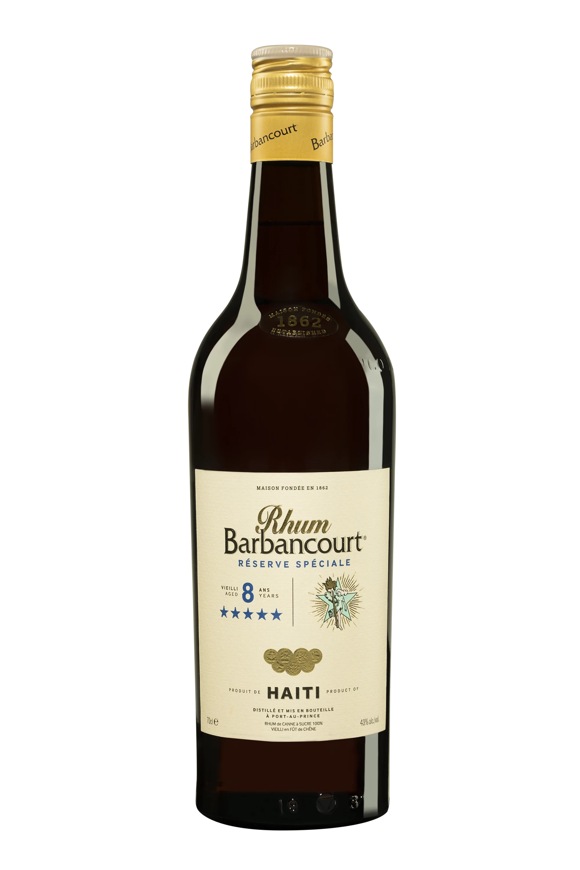 Barbancourt - Agricultural Haitian Rhum "8 Ans - Réserve Spéciale" Brun 43° Giftbox, 70cl