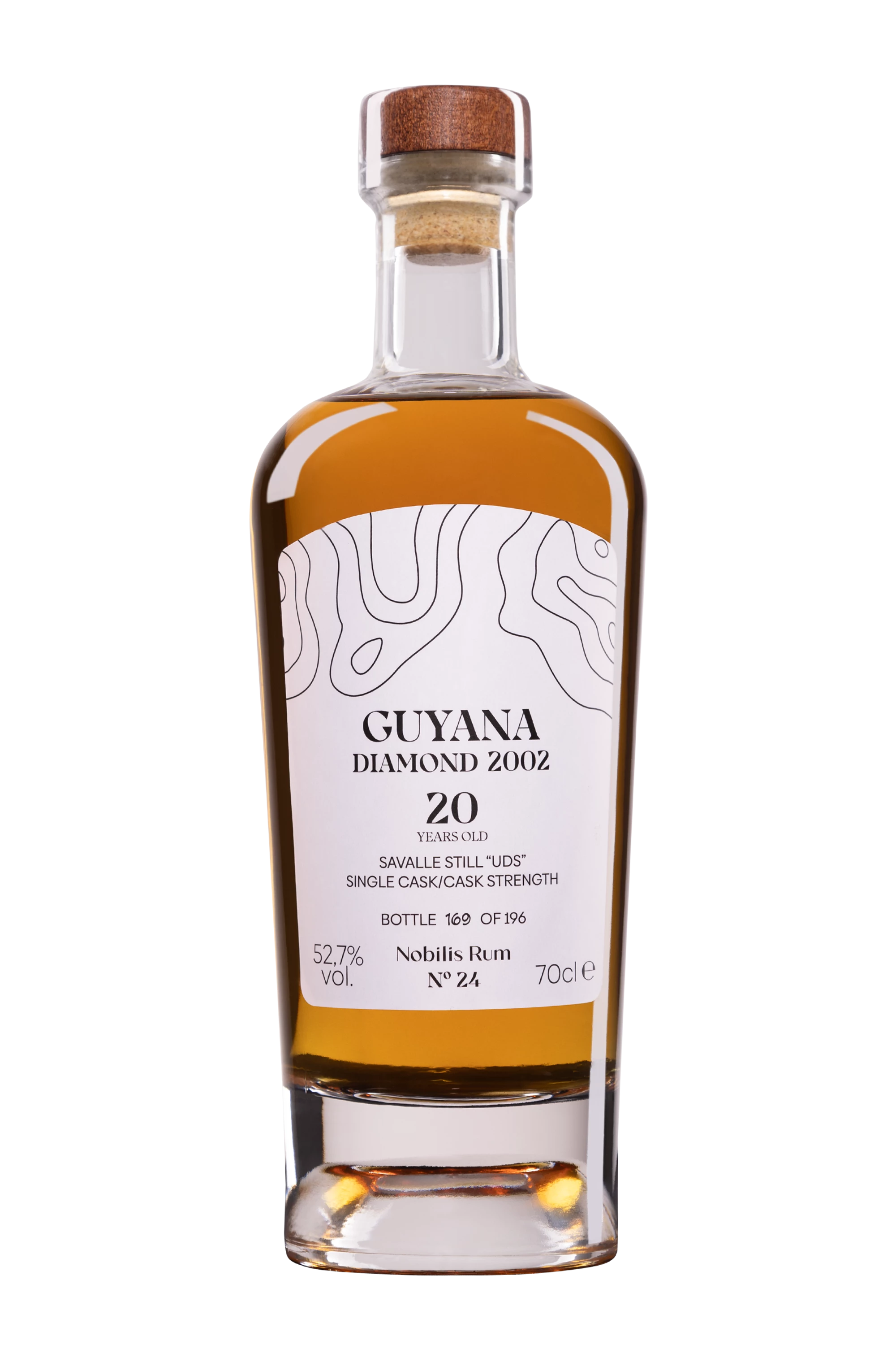 Nobilis Rum - Molasses British Guyana Rhum "20 Ans Diamond - Single Cask - Savalle Still UDS - N°24" Brun 2002 52.7° Giftbox, 70cl