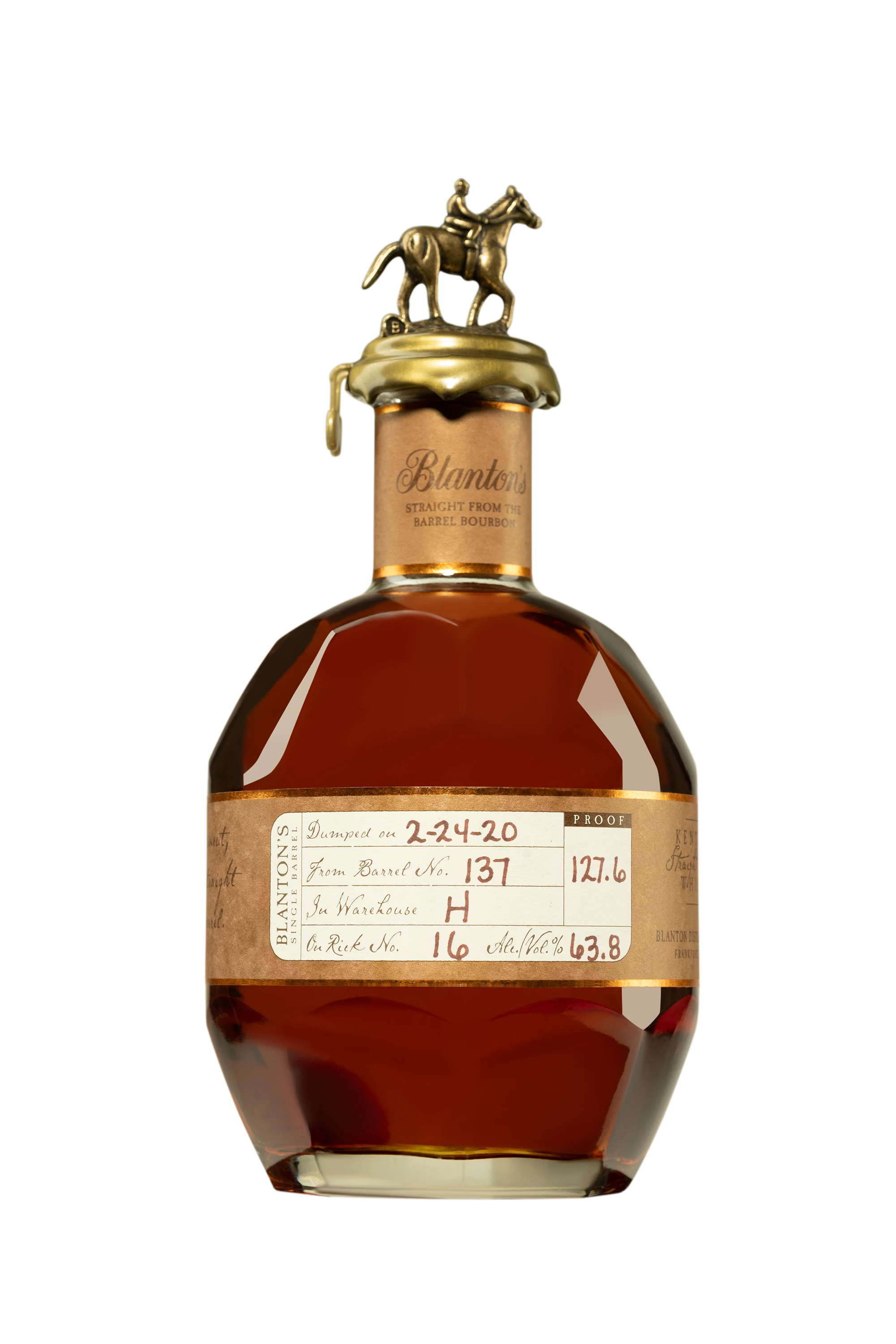 Buffalo Trace - Kentucky Bourbon "Blanton's - Straight from the Barrel" Brun 63.8° Giftbox, 70cl