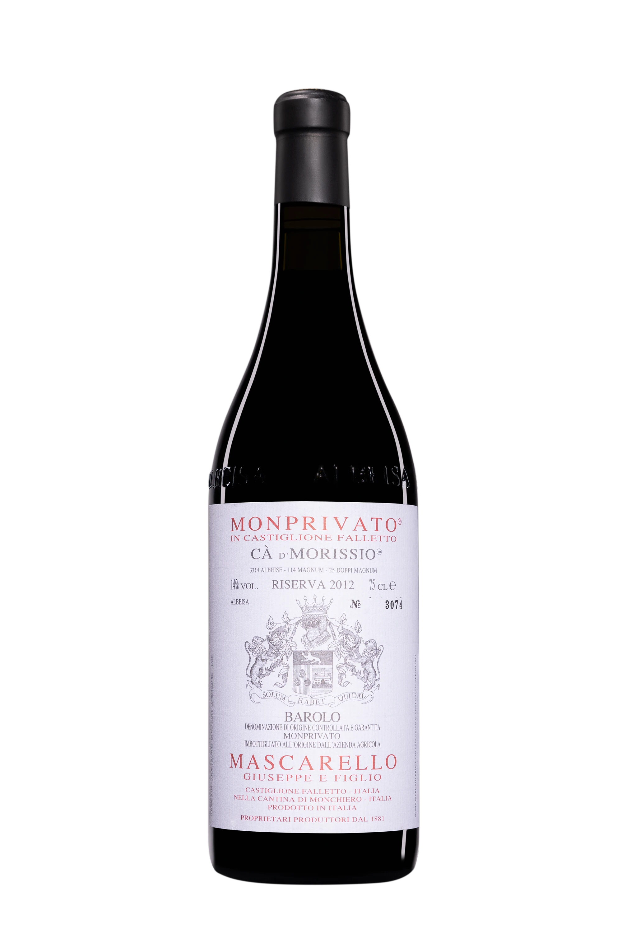 Giuseppe Mascarello - Barolo "Monprivato - Ca d'Morissio" Rouge 2012 14°, 75cl