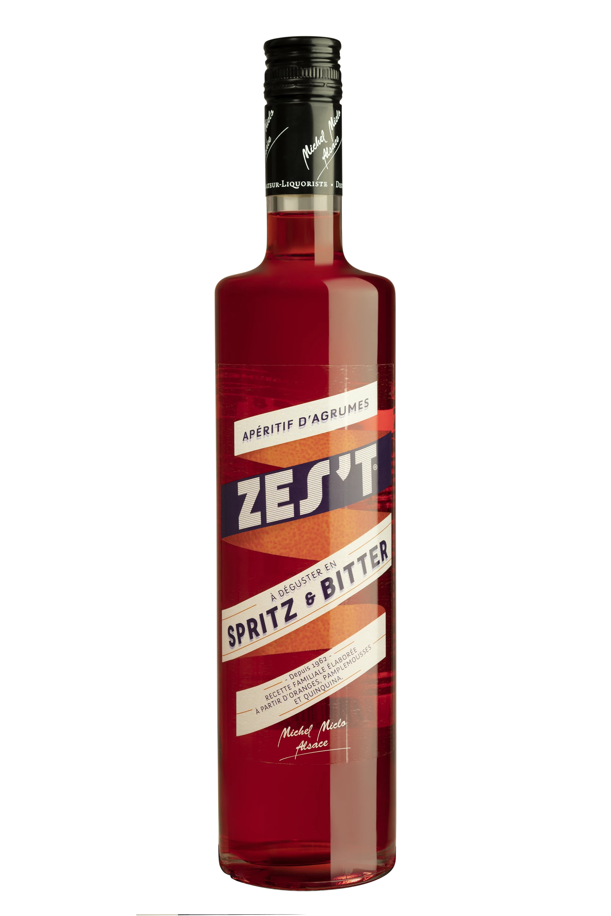 Distillerie Gilbert Miclo - Liqueur d'Alsace "Zes't" 18°, 70cl