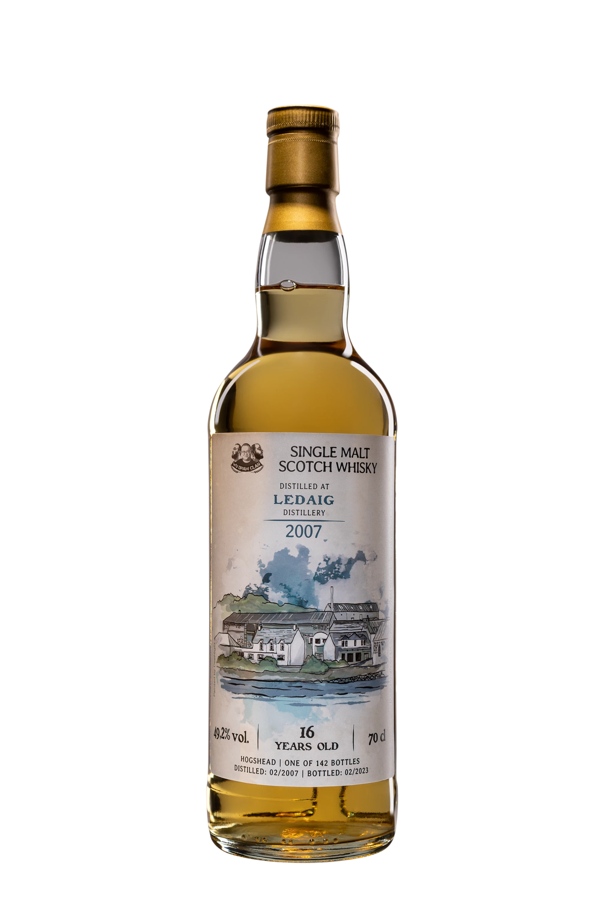 Wu Dram Clan - Single Malt Scotch Whisky "16 Ans Ledaig" 2007 49.2°, 70cl