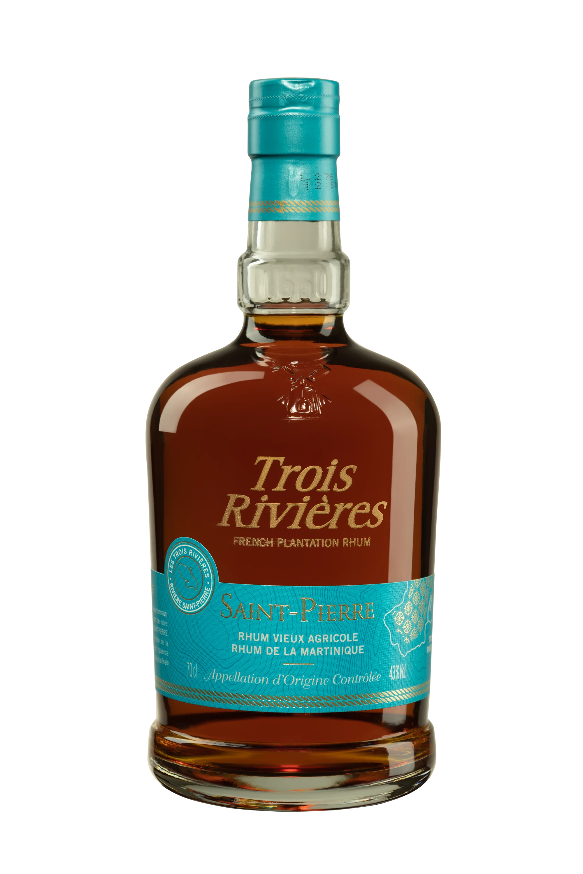 Trois Rivières - Rhum Vieux Agricole de Martinique "Saint-Pierre" Brun 43° Giftbox, 70cl